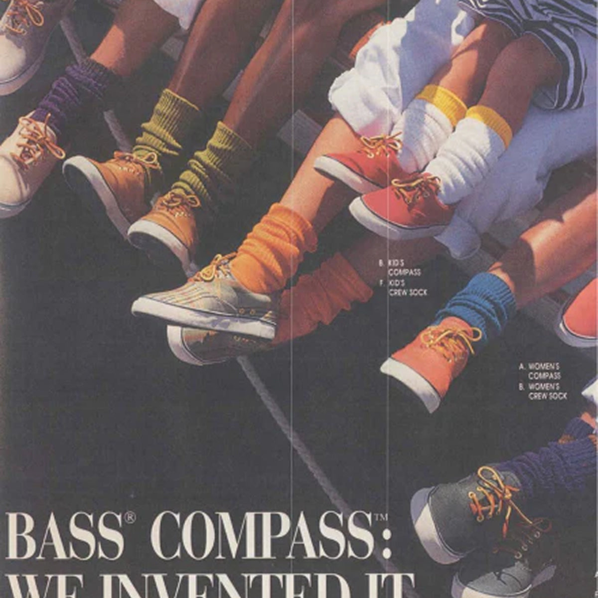 A close-up of multiple people wearing low-top canvas sneakers of different colors