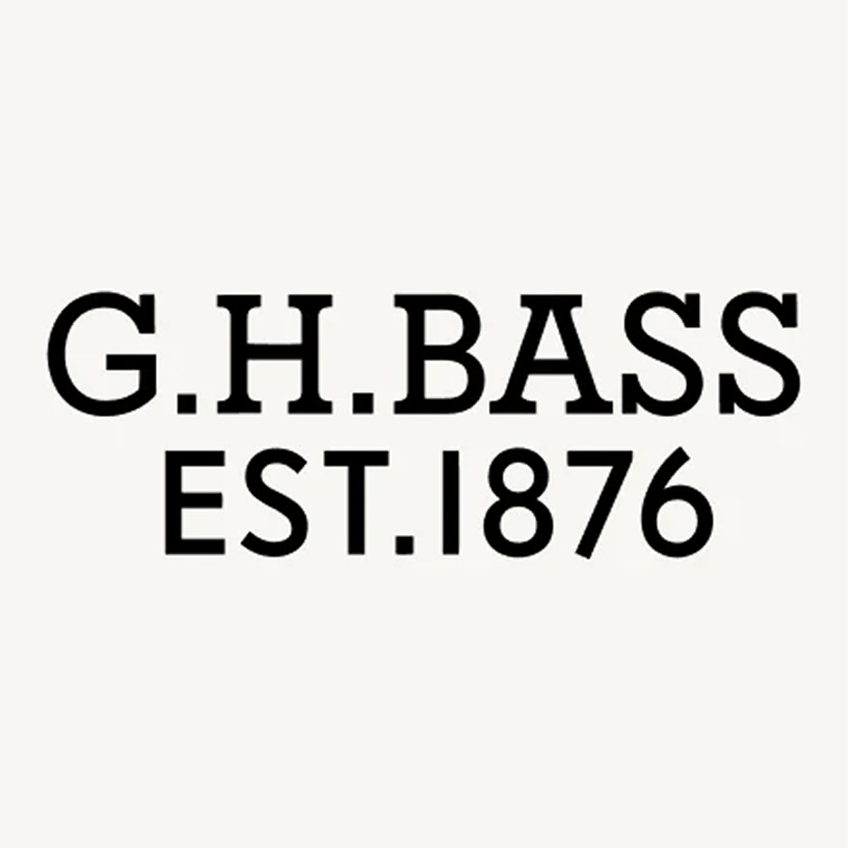 An image of the G.H.BASS logo in black letters
