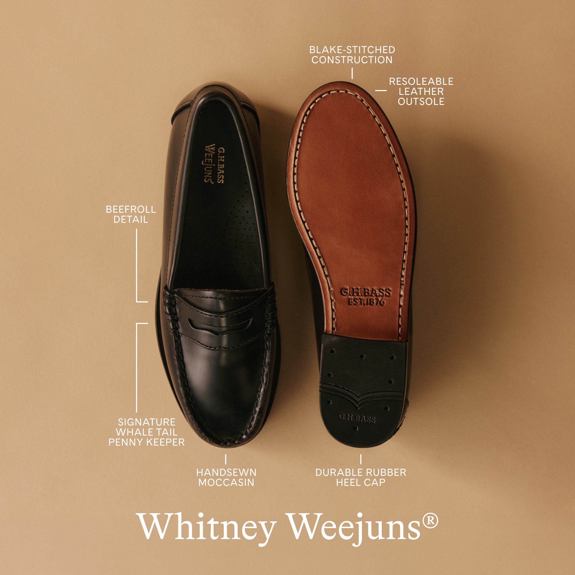 Women's Whitney Weejuns® Penny Loafer Wine | G.H. Bass