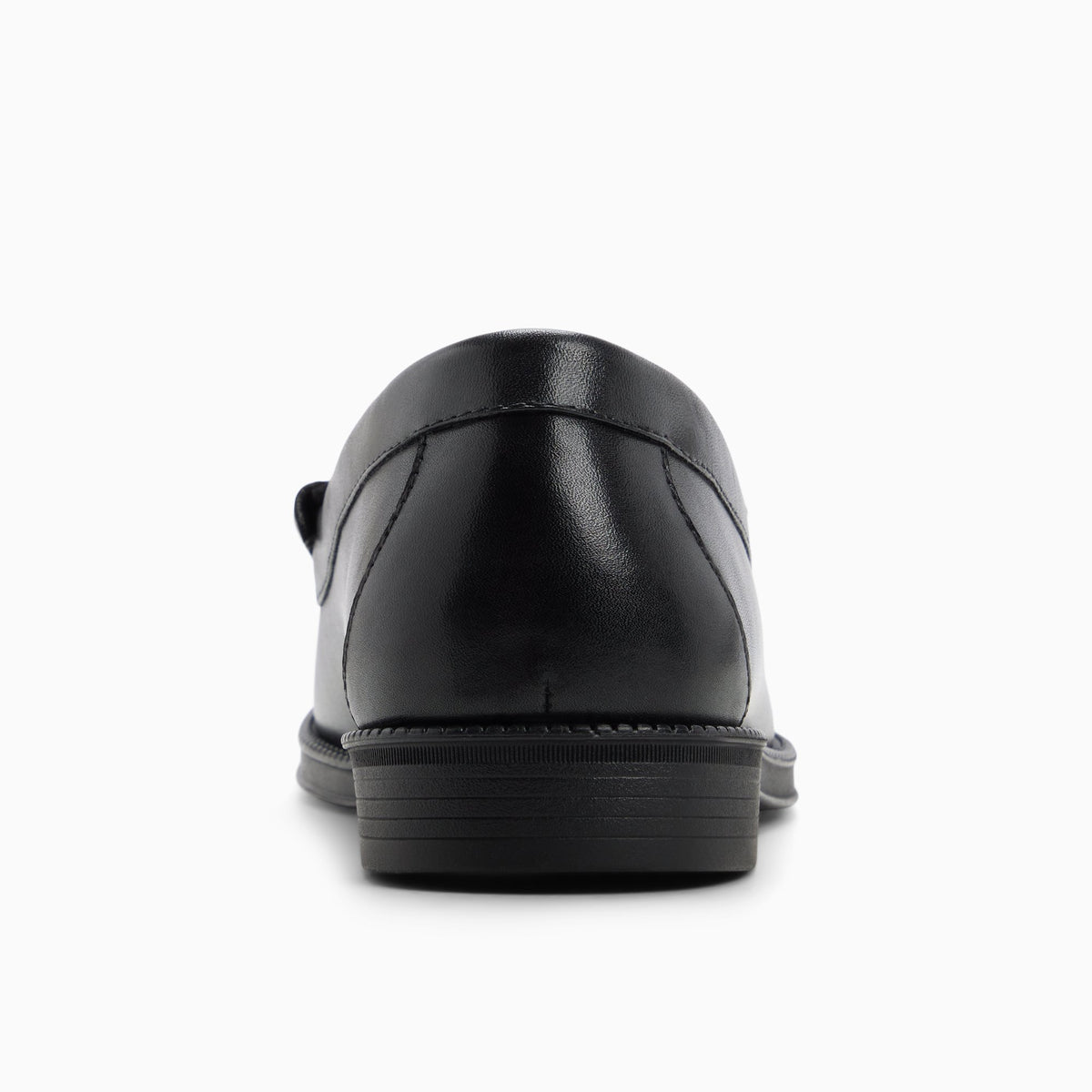 Side view of Black Men's Regent Penny Loafer Penny Loafers