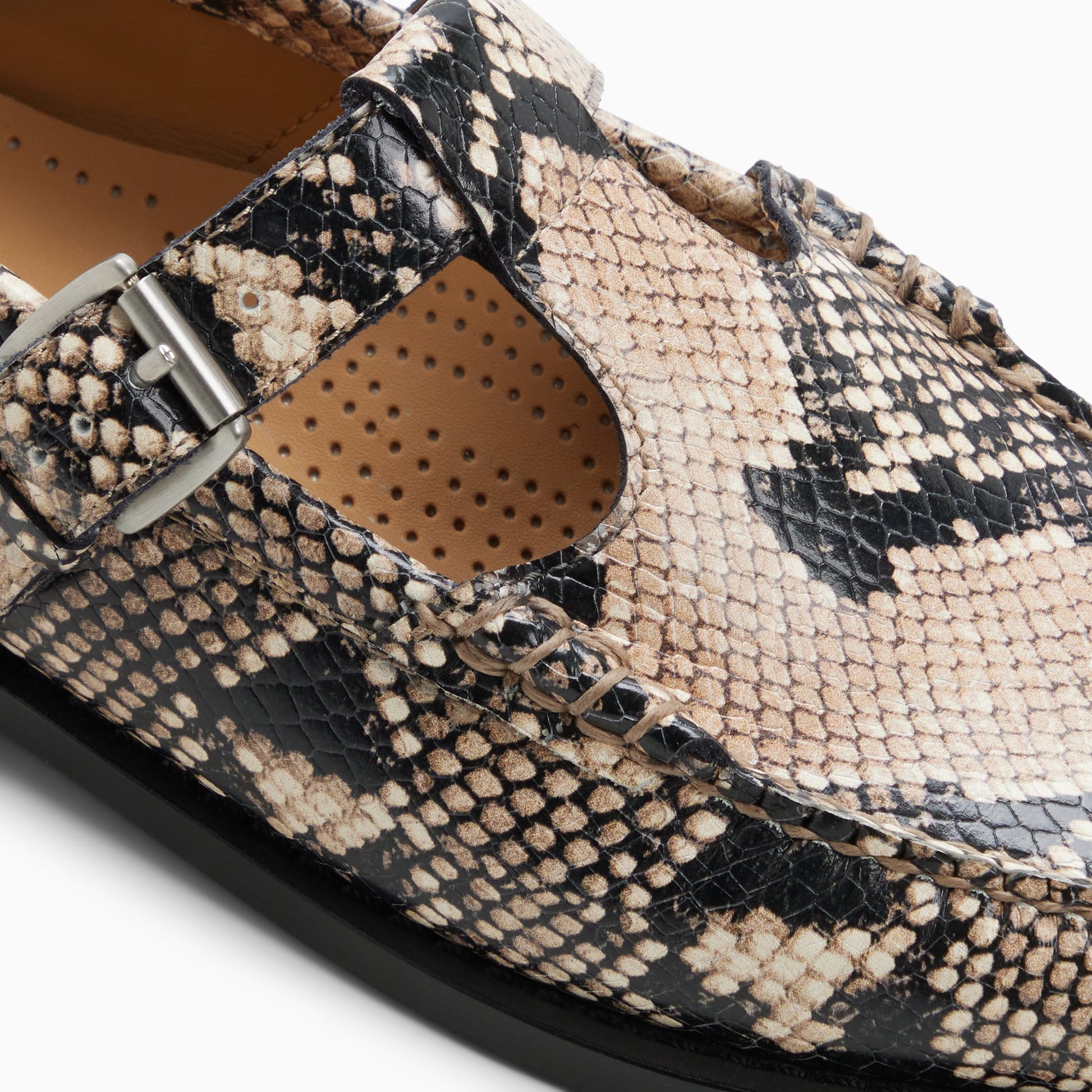 Top-down view of the Natural Womens Mary Jane Weejuns® Mary Janes