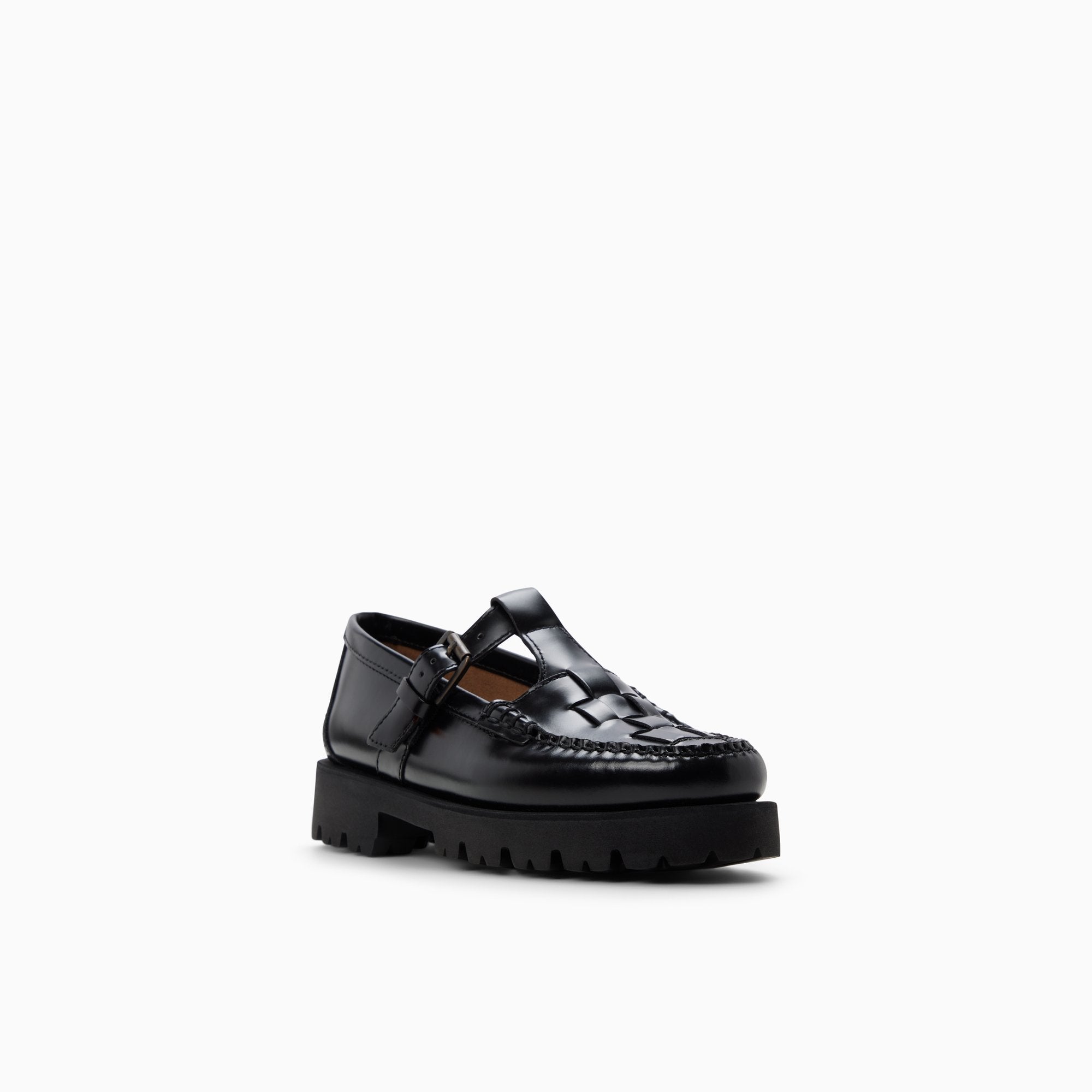 Women's Mary Jane Fisherman Super Lug Weejuns® Black | G.H. Bass