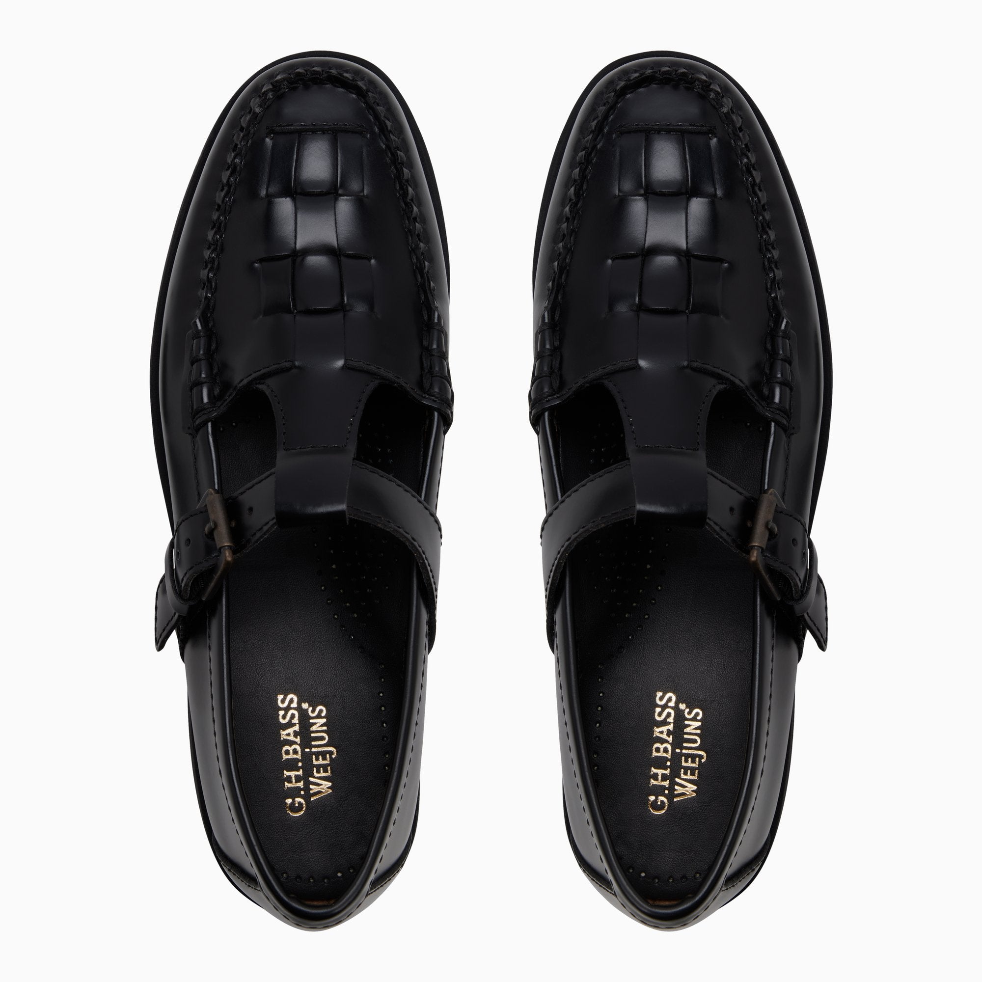 Womens Mary Jane Fisherman Super Lug Black | G.H. Bass