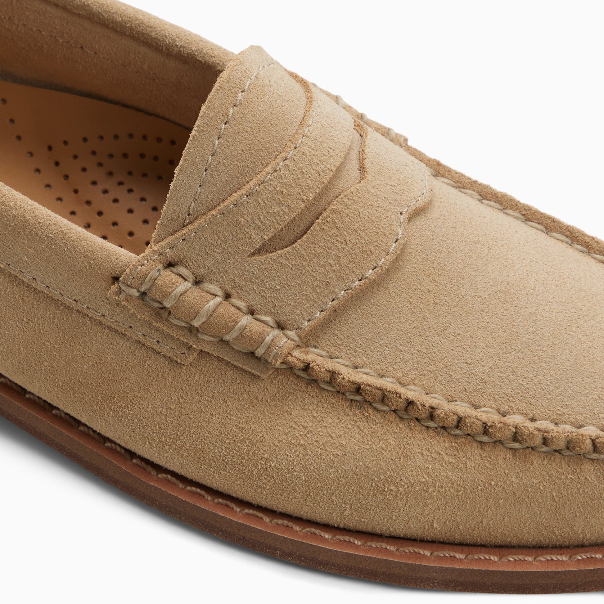Top-down view of the Sand Womens Whitney Weejuns® Penny Loafer Penny Loafers