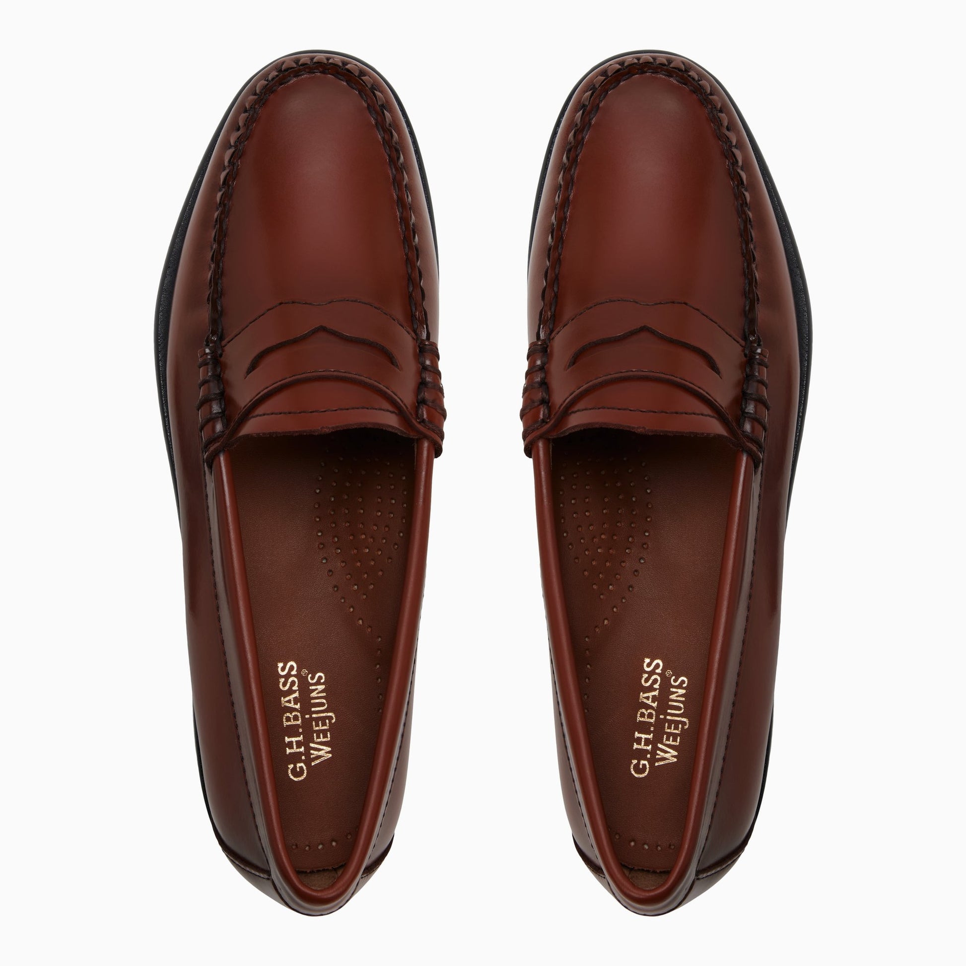 Three-quarter angle of Light brown Womens Whitney Weejuns® Penny Loafer Penny Loafers's front side