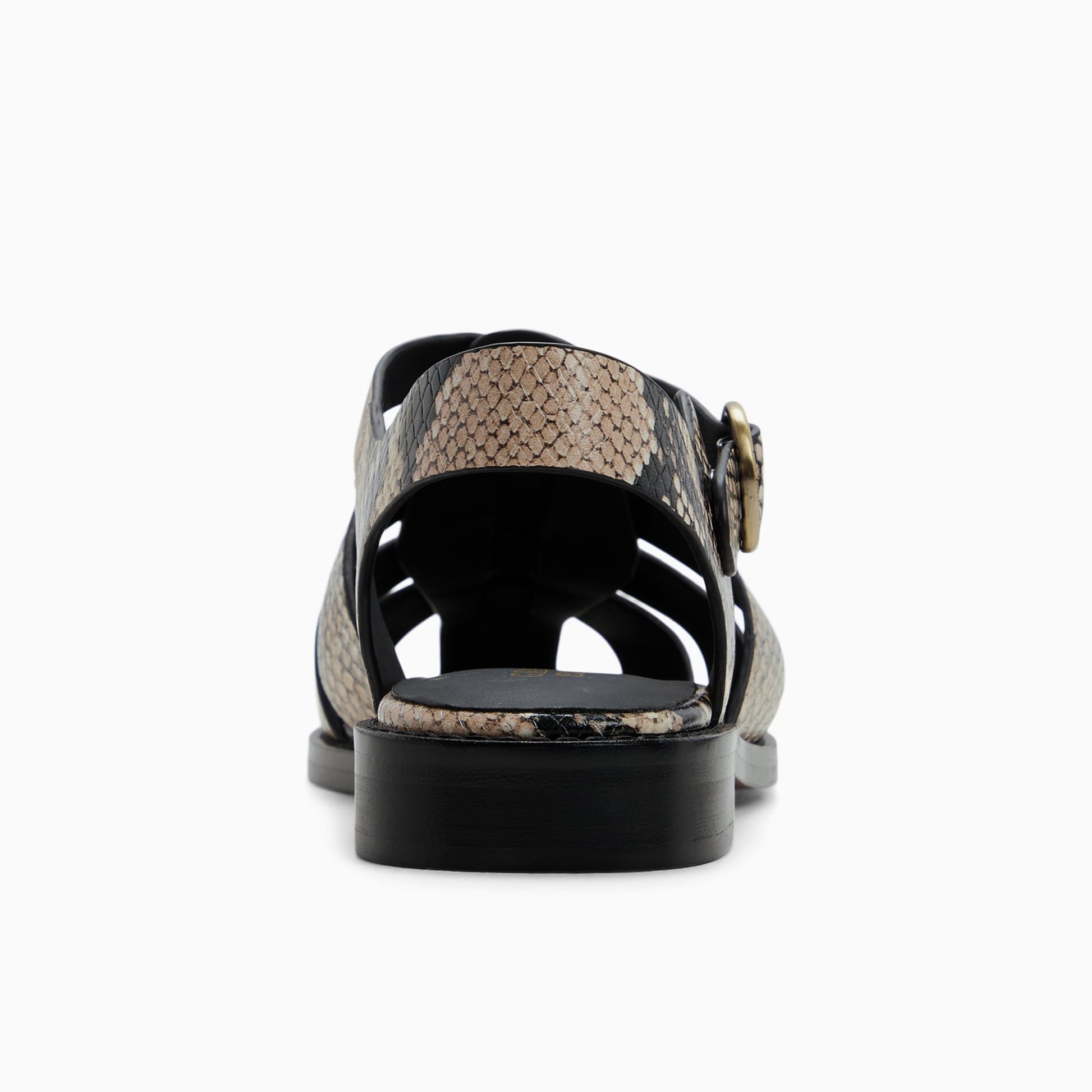 Side view of Natural Womens Fisherman Sandal Fisherman Sandals