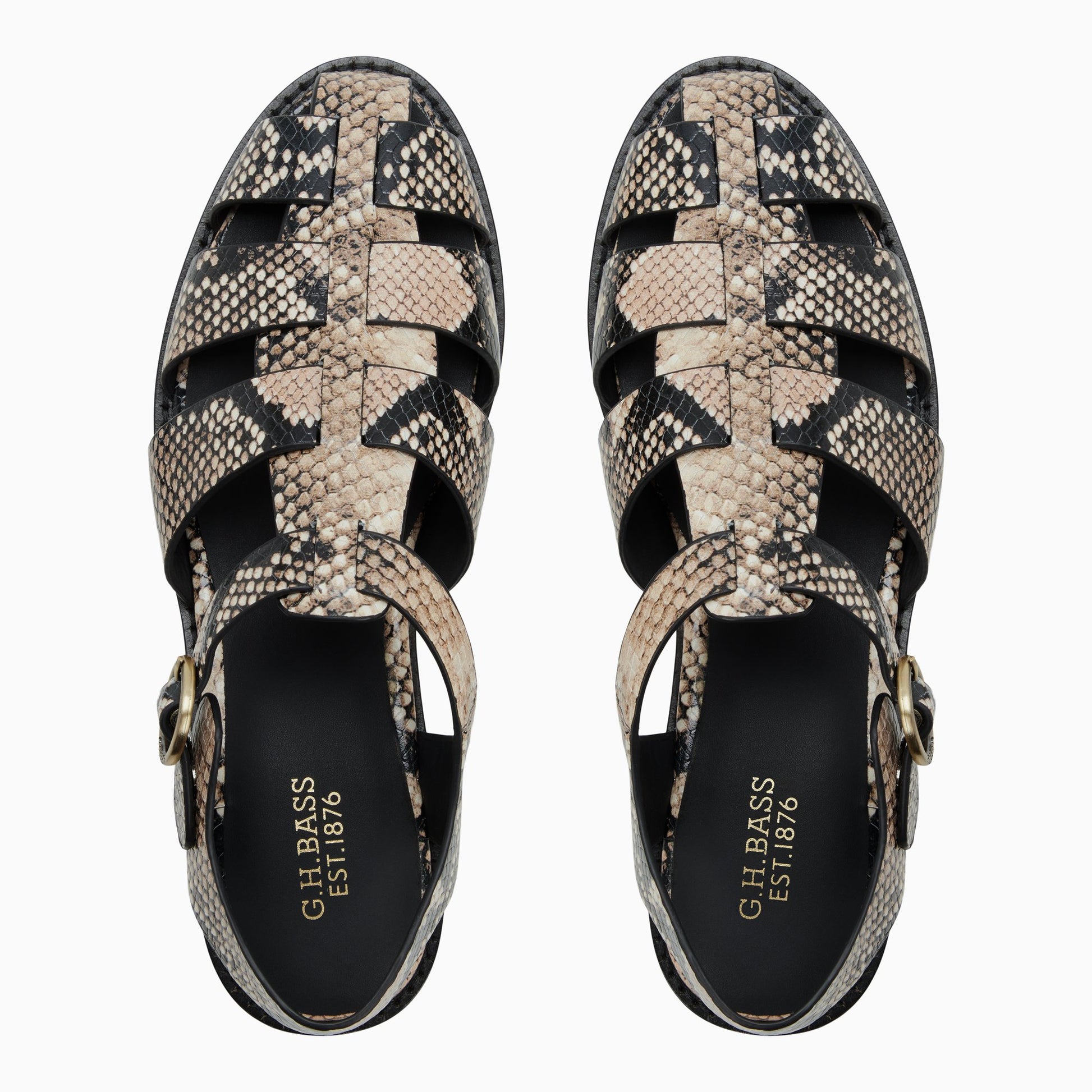 Three-quarter angle of Natural Womens Fisherman Sandal Fisherman Sandals's front side