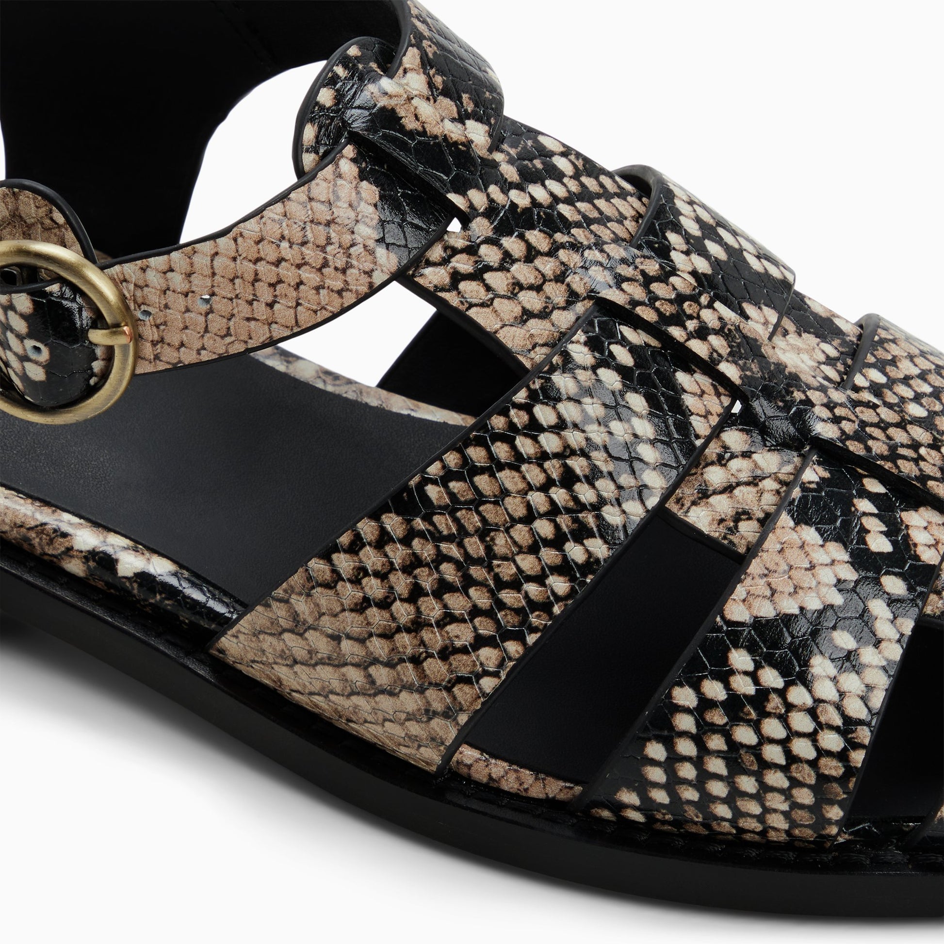 Top-down view of the Natural Womens Fisherman Sandal Fisherman Sandals