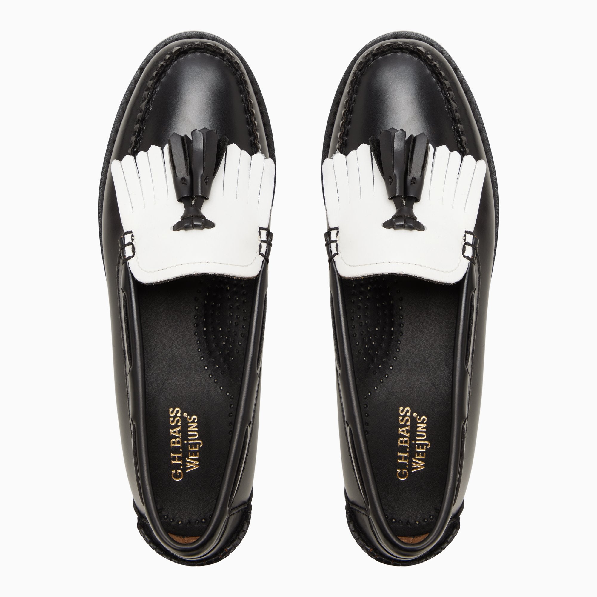 Women's Esther Weejuns® Tassel Loafer Black/white | G.H. Bass