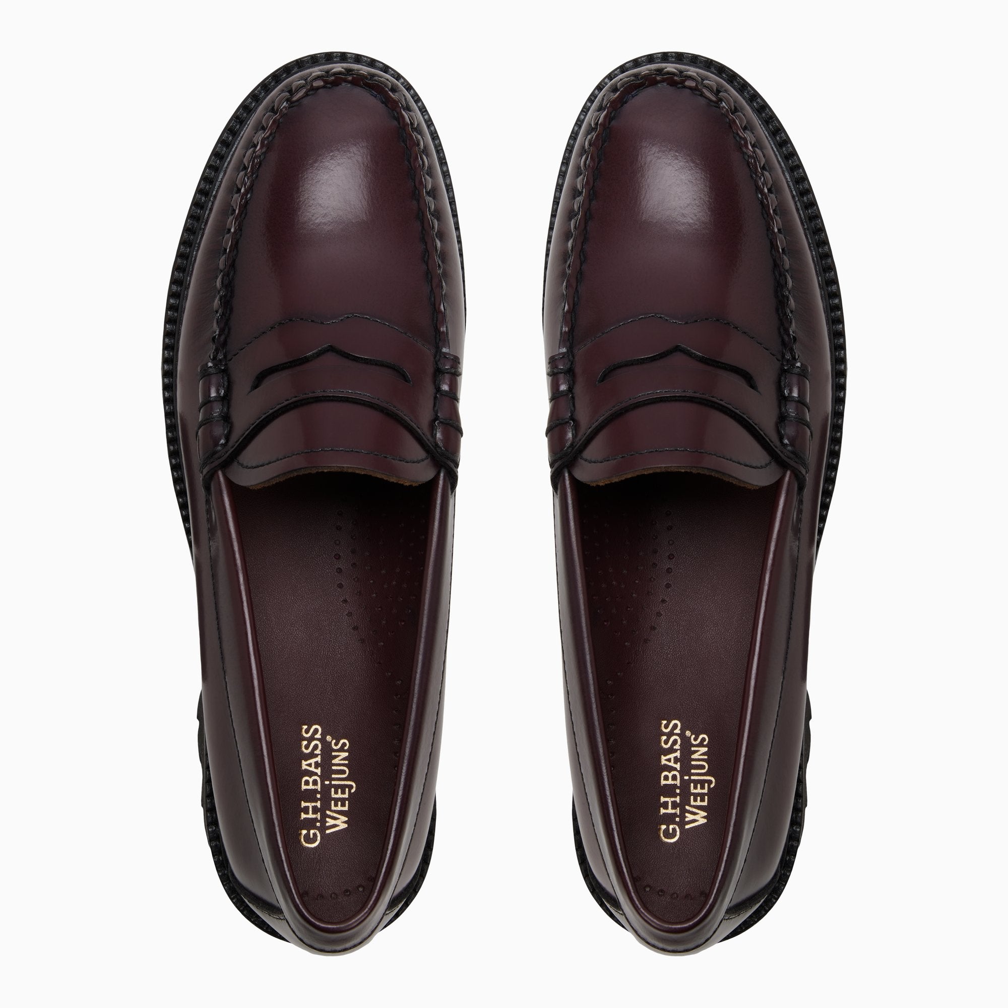 【美品】WEEJUNS'G.H.BASS&CO.for SOPHNET Womens Whitney Super Lug Weejuns® Wine | G.H. Bass