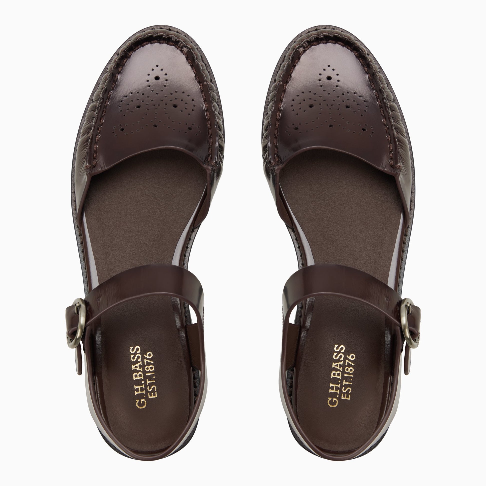 Three-quarter angle of Medium brown Womens Colette Closed Toe Sandal Closed Toe Sandals's front side