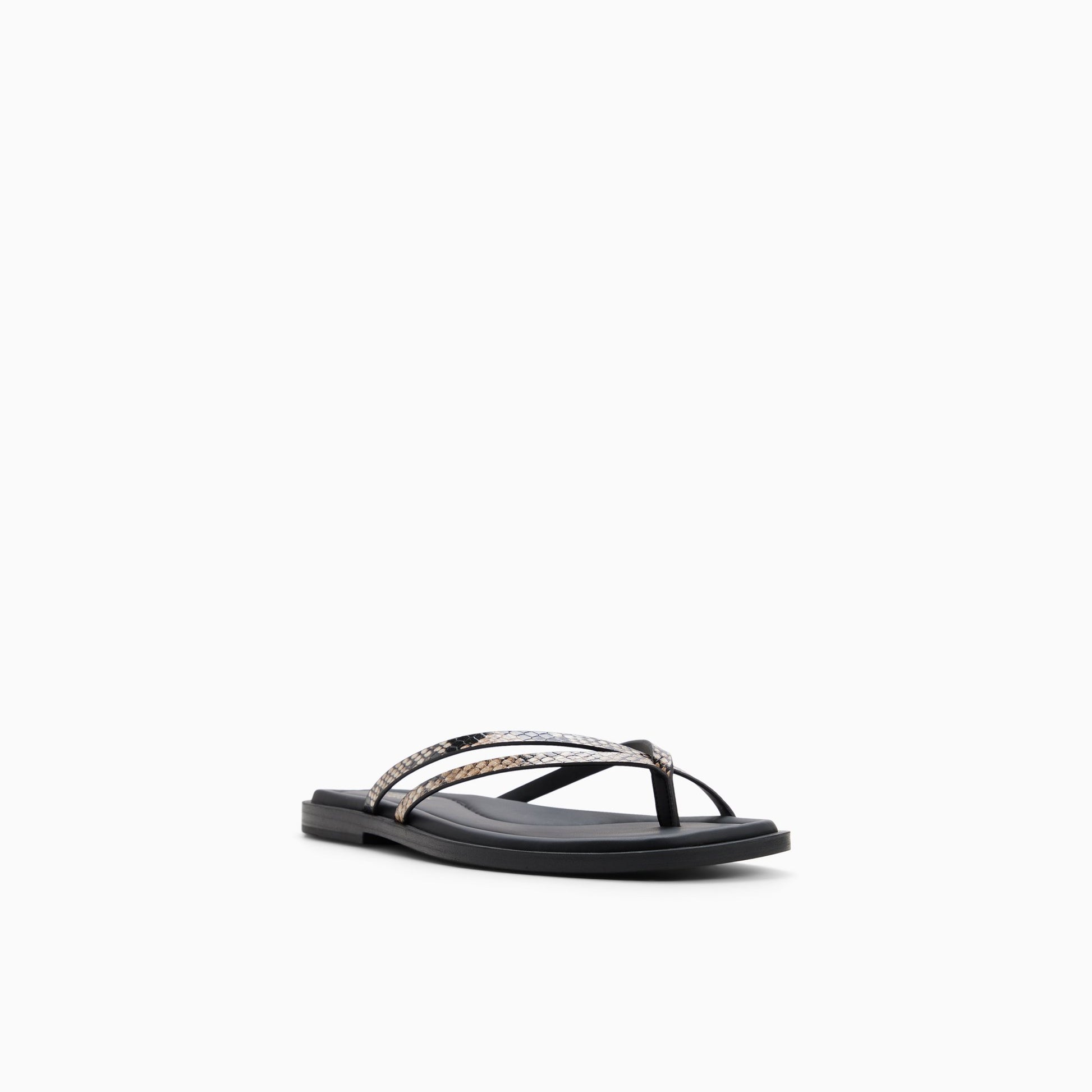 Three-quarter angle of Natural Womens Nora Strappy Sandal Strappy Sandals's back side