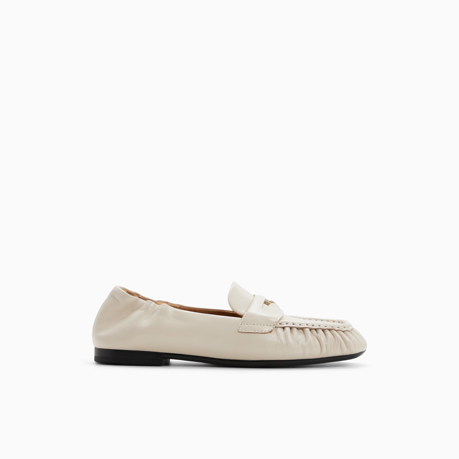 Main View of Cream Womens Rumi Penny Loafer Penny Loafers for Womens