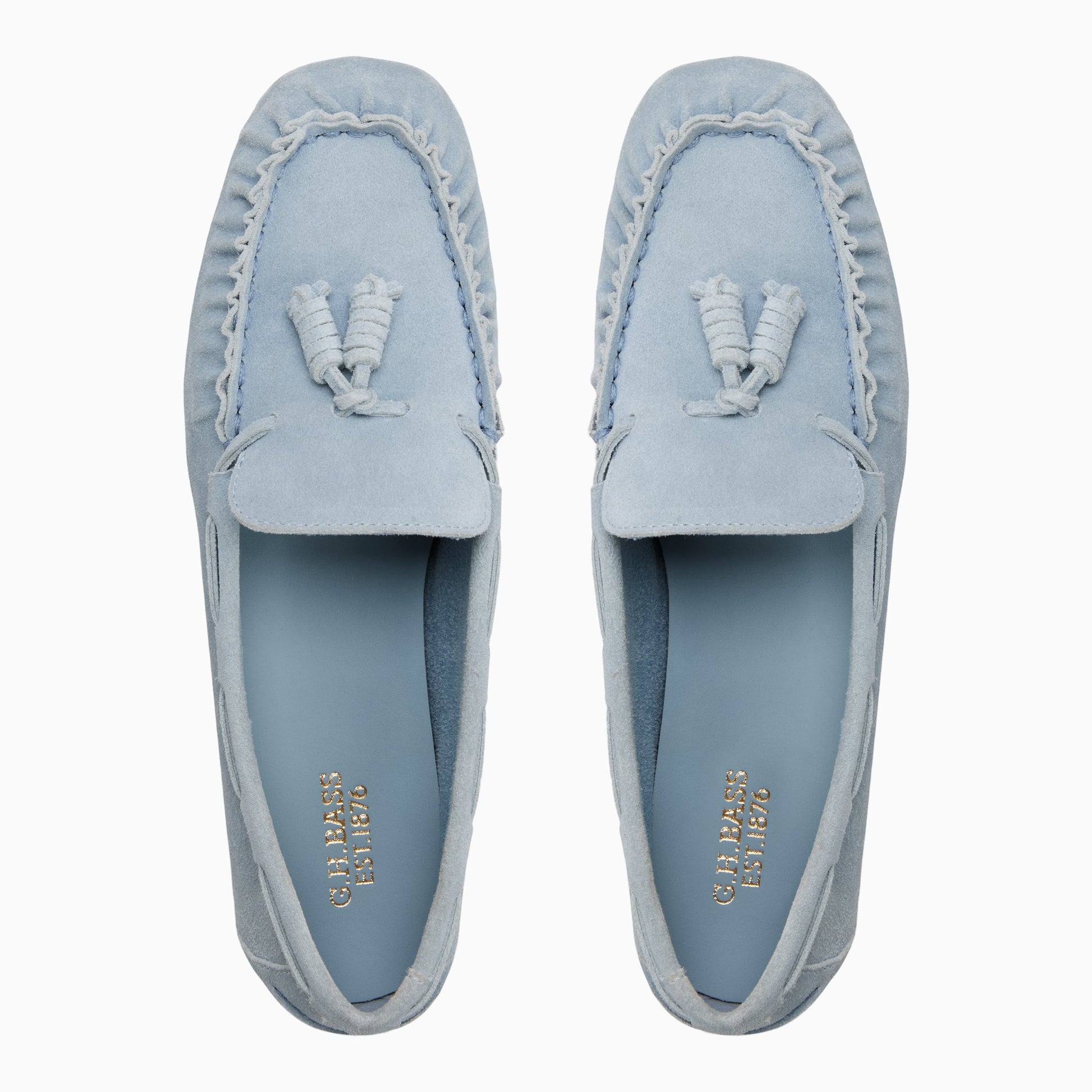 Three-quarter angle of Clay heather Womens Astrid Tassel Loafer Tassel Loafers's front side