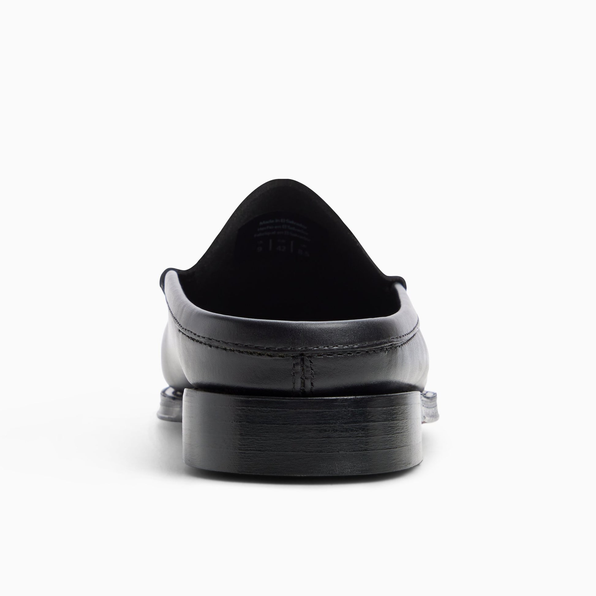 Side view of Black Mens Beaumont Heritage Weejuns® Venetian Mule Loafer Clogs &amp; Mules Loafer