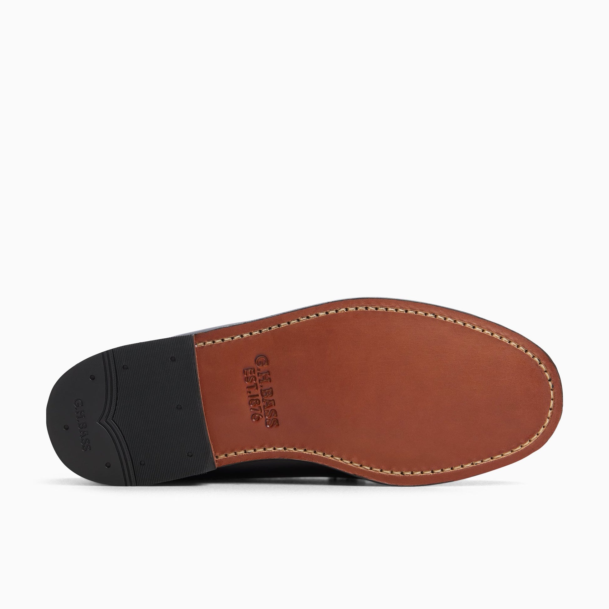 Close-up of the Black Mens Beaumont Heritage Weejuns® Venetian Mule Loafer Clogs &amp; Mules Loafer