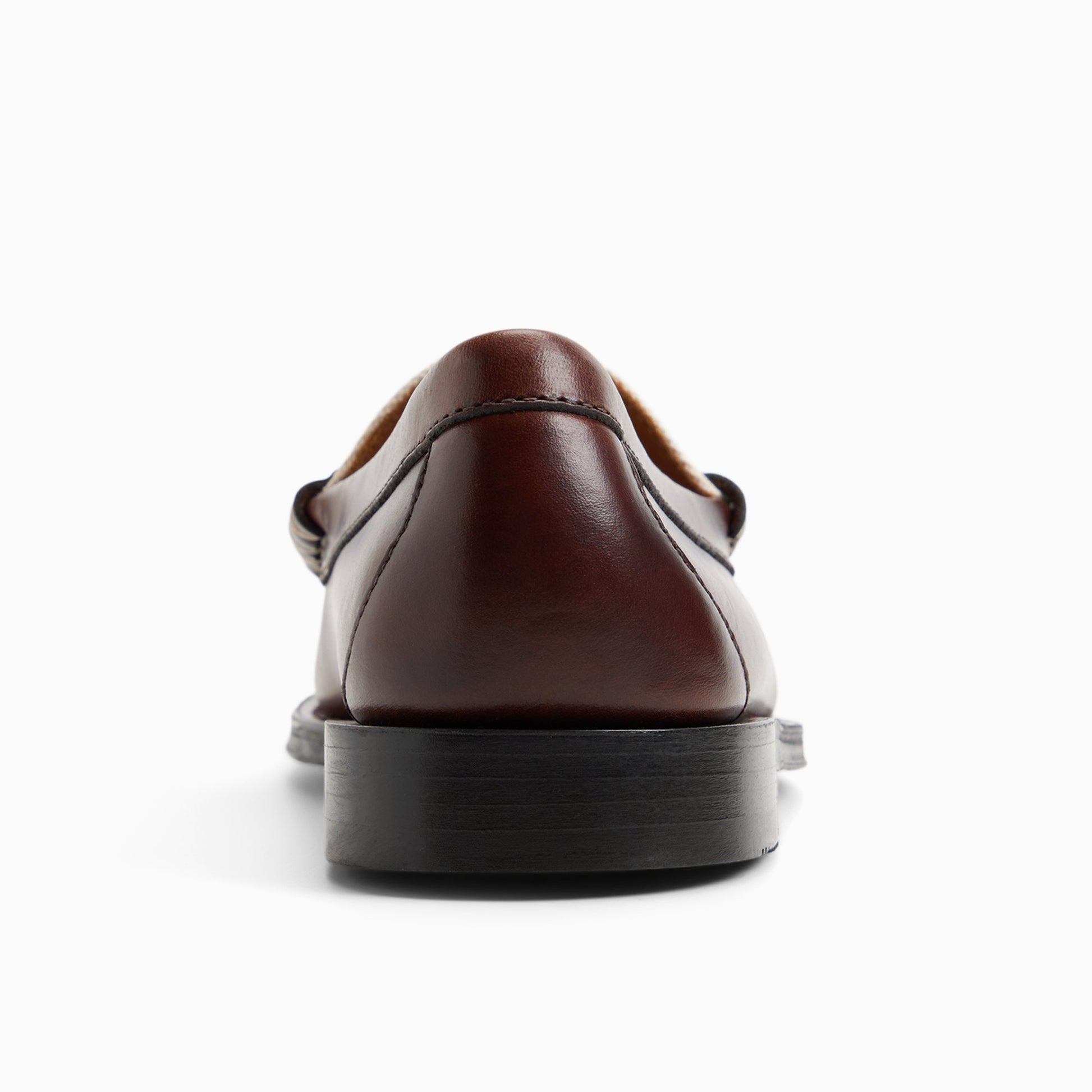Side view of Brown Mens Larson Heritage Weejuns® Penny Loafer Penny Loafers
