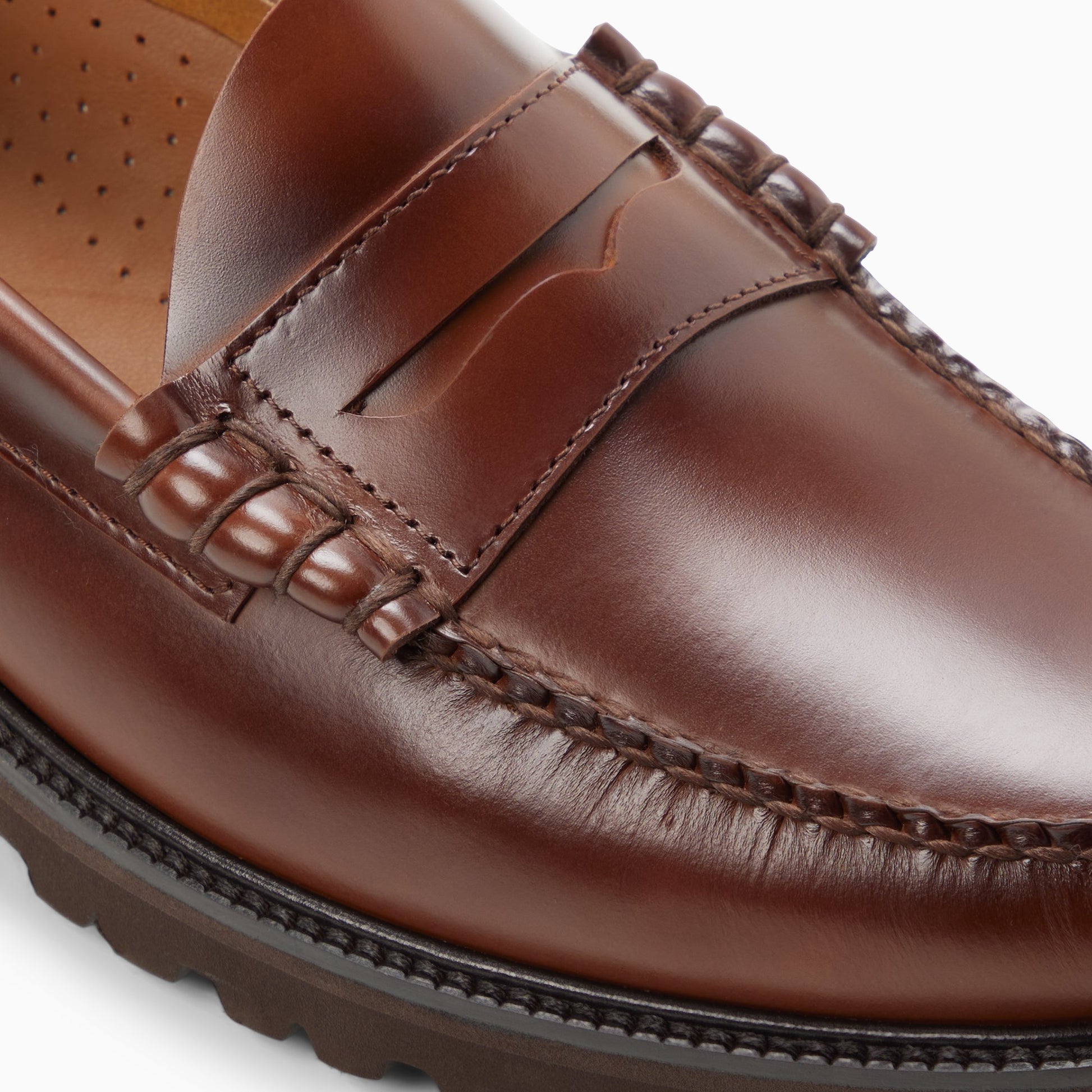 Top-down view of the Melon Mens Larson Lug Weejuns® Penny Loafer Penny Loafers