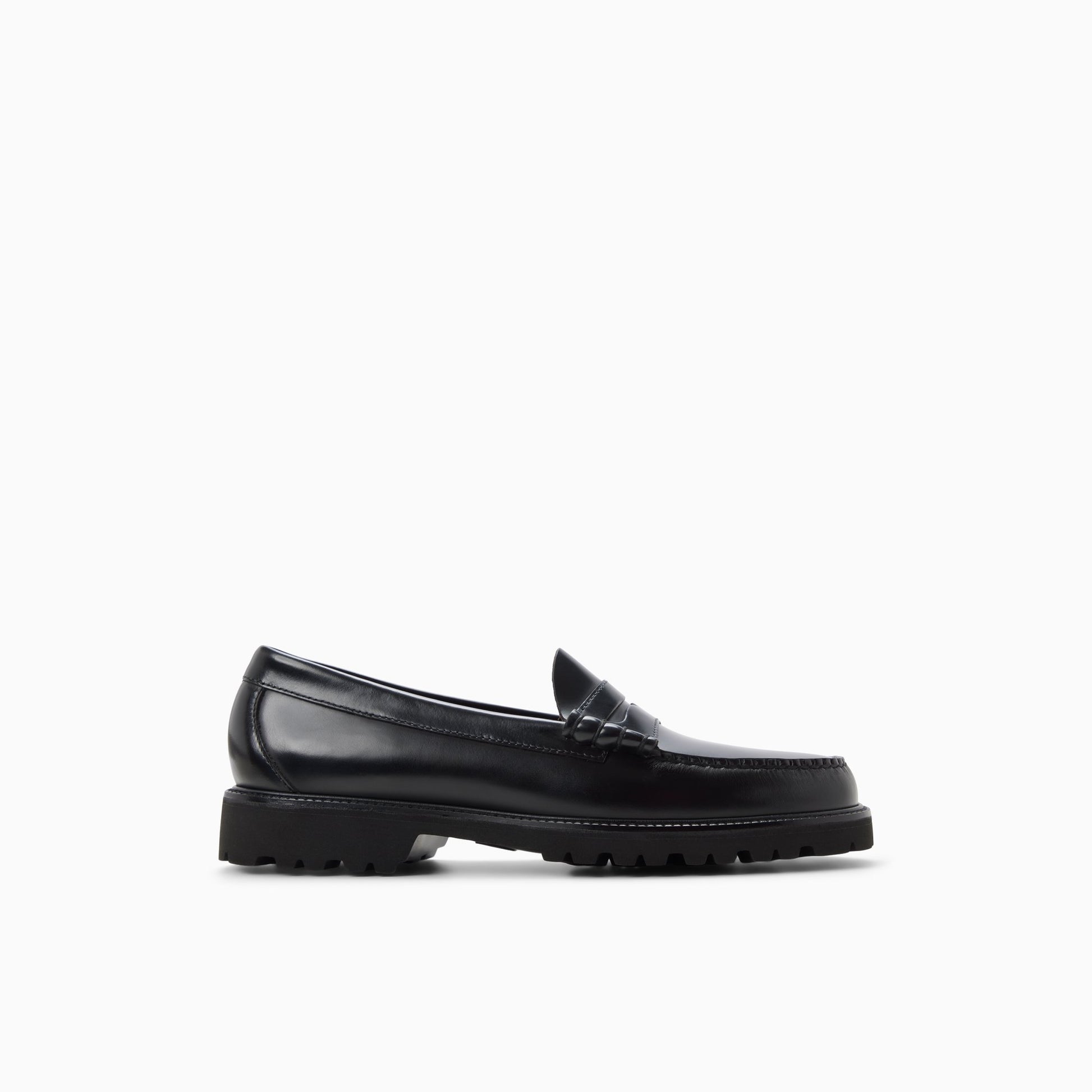 Main View of Black Mens Larson Lug Weejuns® Penny Loafer Penny Loafers for Mens