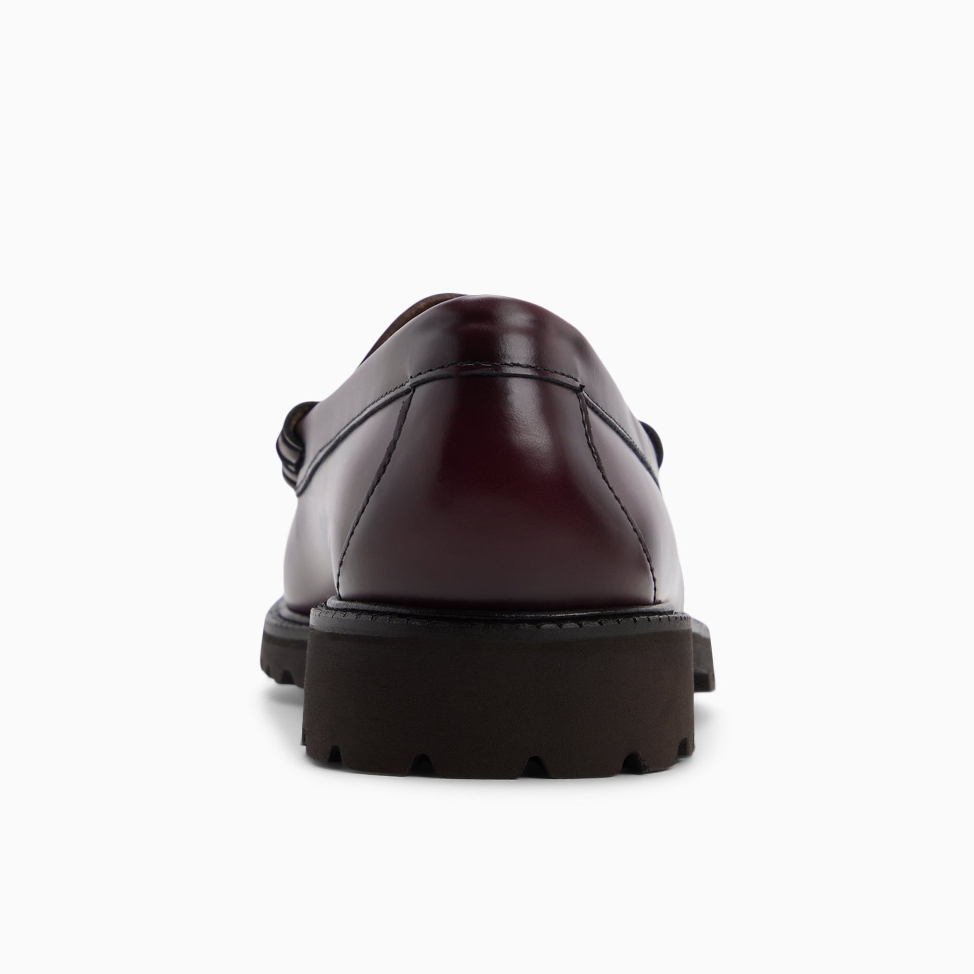 Side view of Wine Mens Larson Lug Weejuns® Penny Loafer Penny Loafers