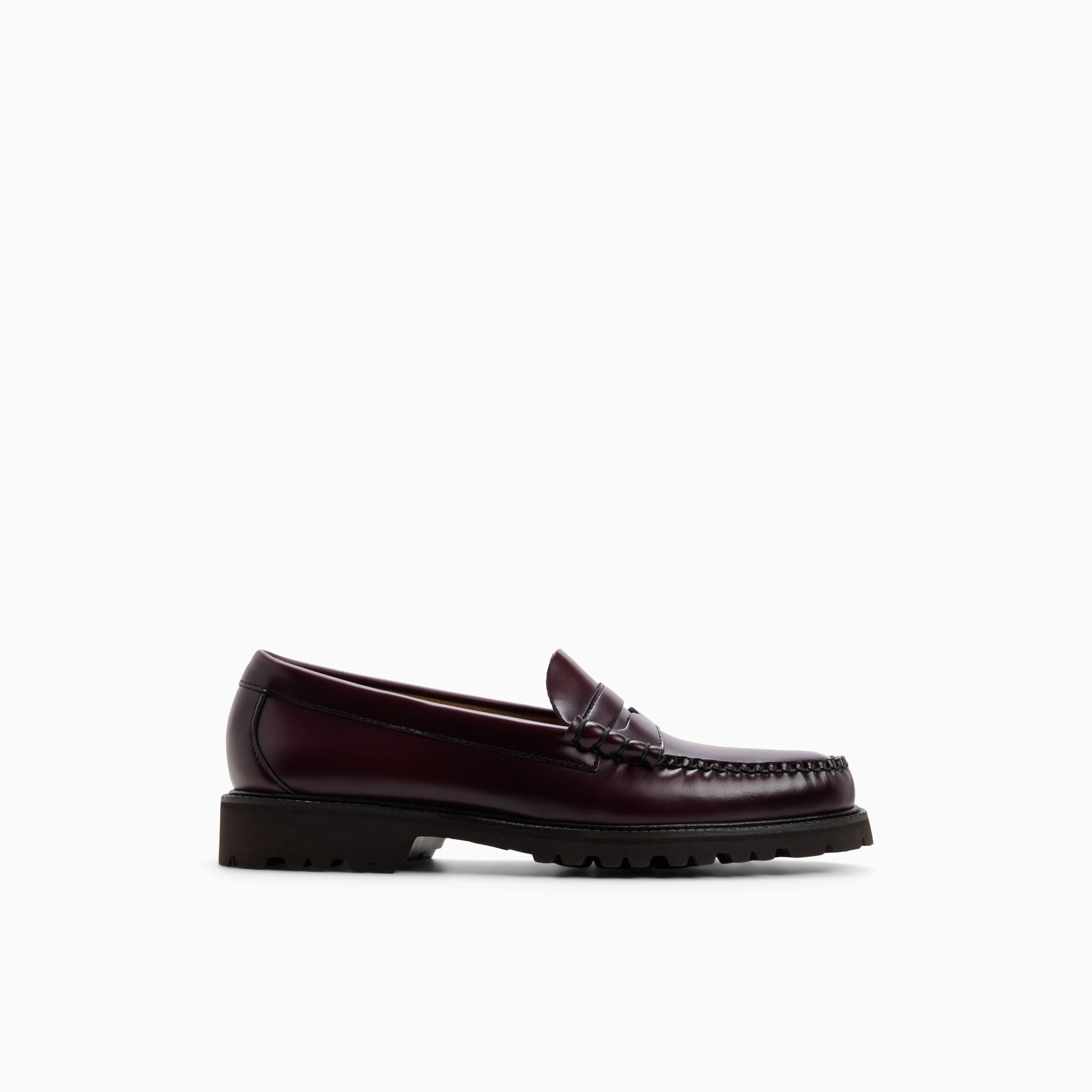 Main View of Wine Mens Larson Lug Weejuns® Penny Loafer Penny Loafers for Mens