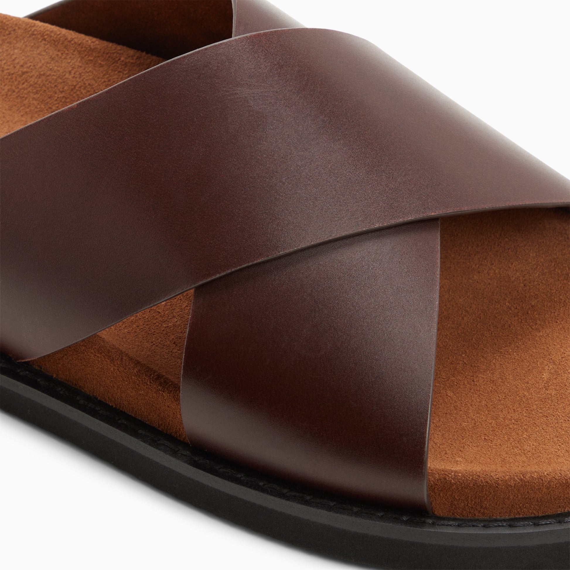 Mens Charleswood Cross Strap Sandals Dark brown | G.H. Bass Mens Charleswood Cross Strap Sandals Dark brown | G.H. Bass