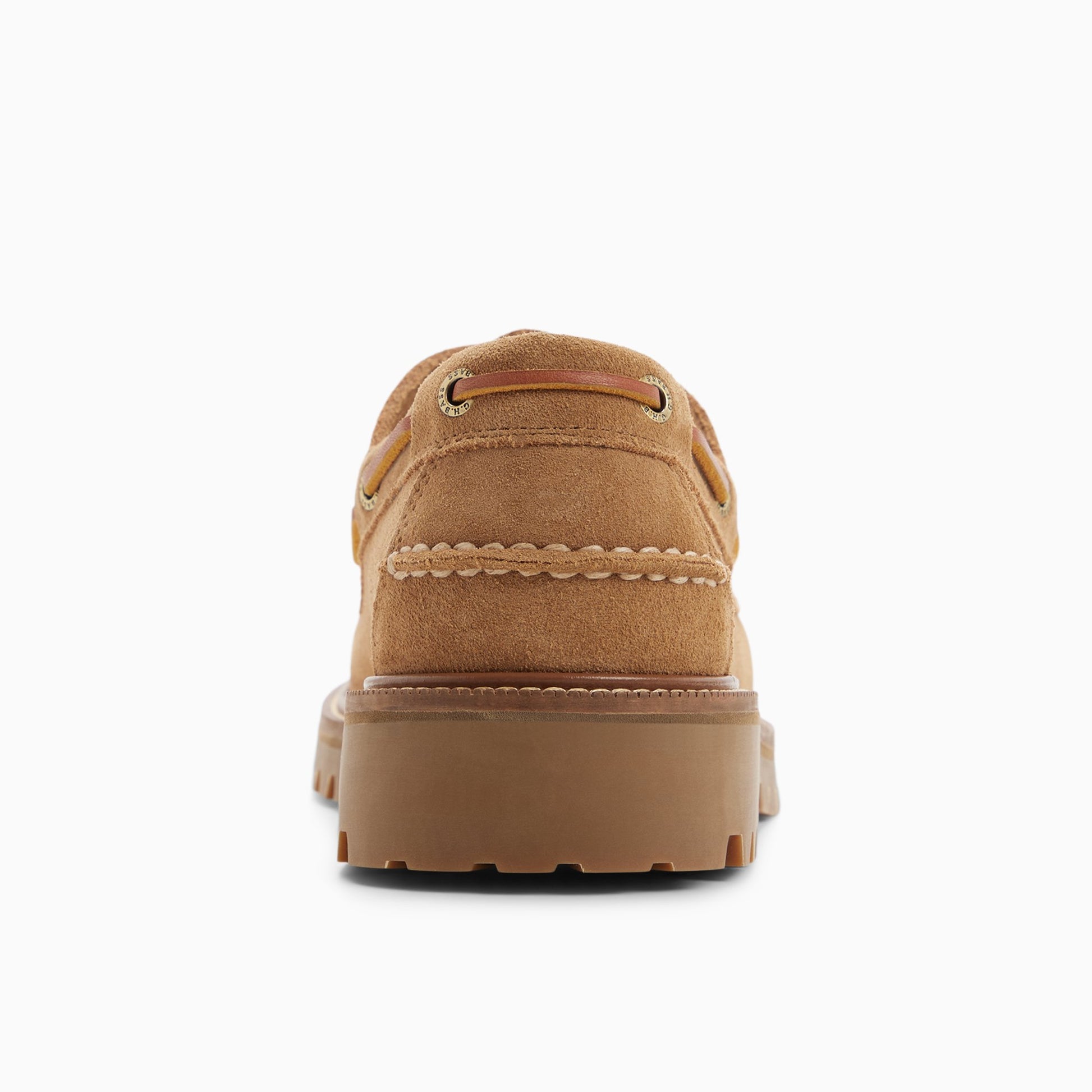 Side view of Light brown Mens Ranger Camp Moc Boat Shoe Boat Shoes