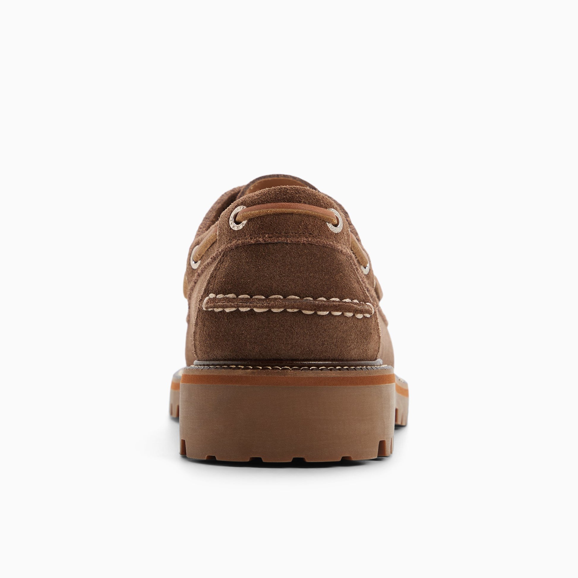 Side view of Brown Mens Ranger Camp Moc Boat Shoe Boat Shoes