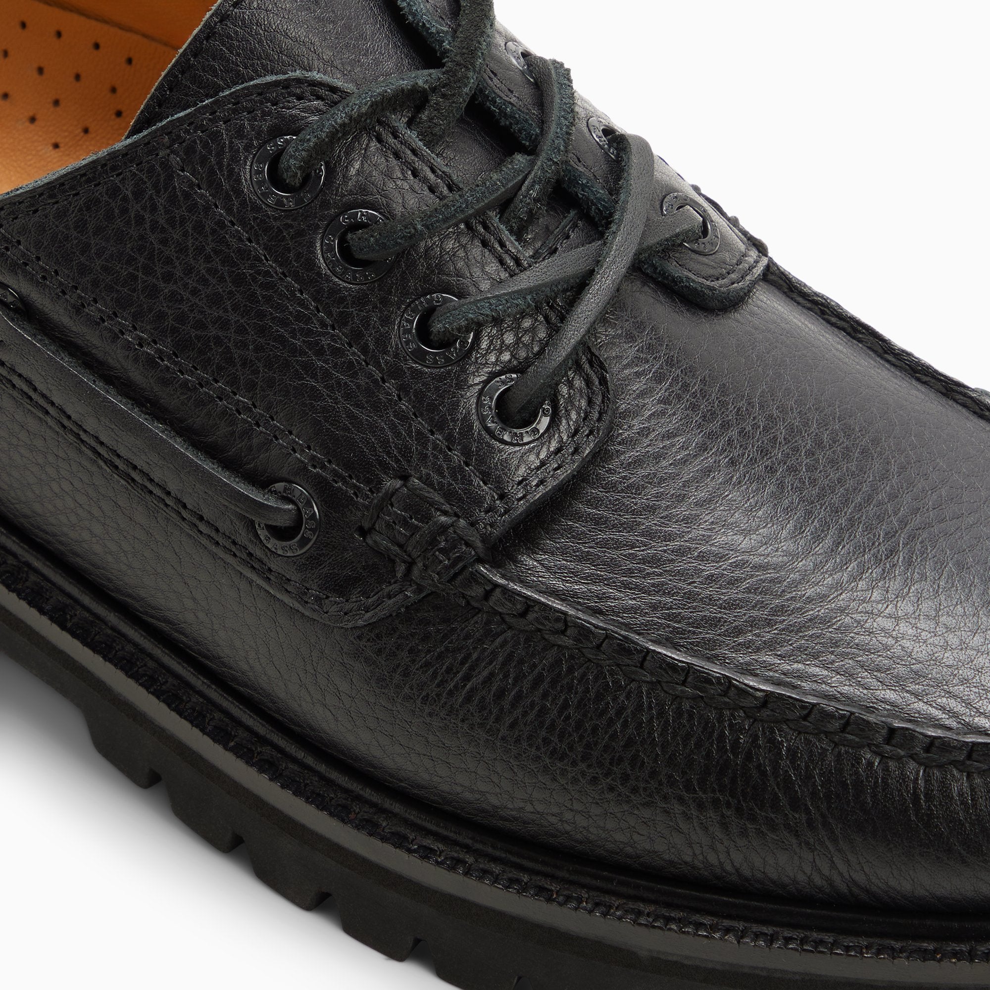 【専用】Ghbass CAMP MOC / BLACK MONO 26cm Mens Ranger Camp Moc Boat Shoe Black | G.H. Bass