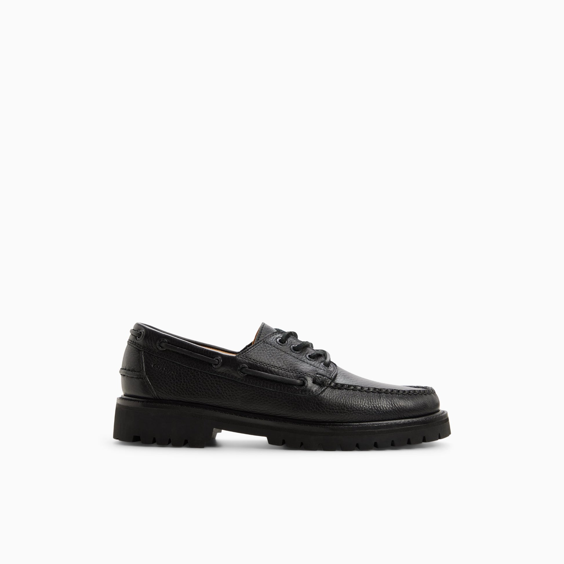 Men's Ranger Camp Moc Lug Boat Shoe Black