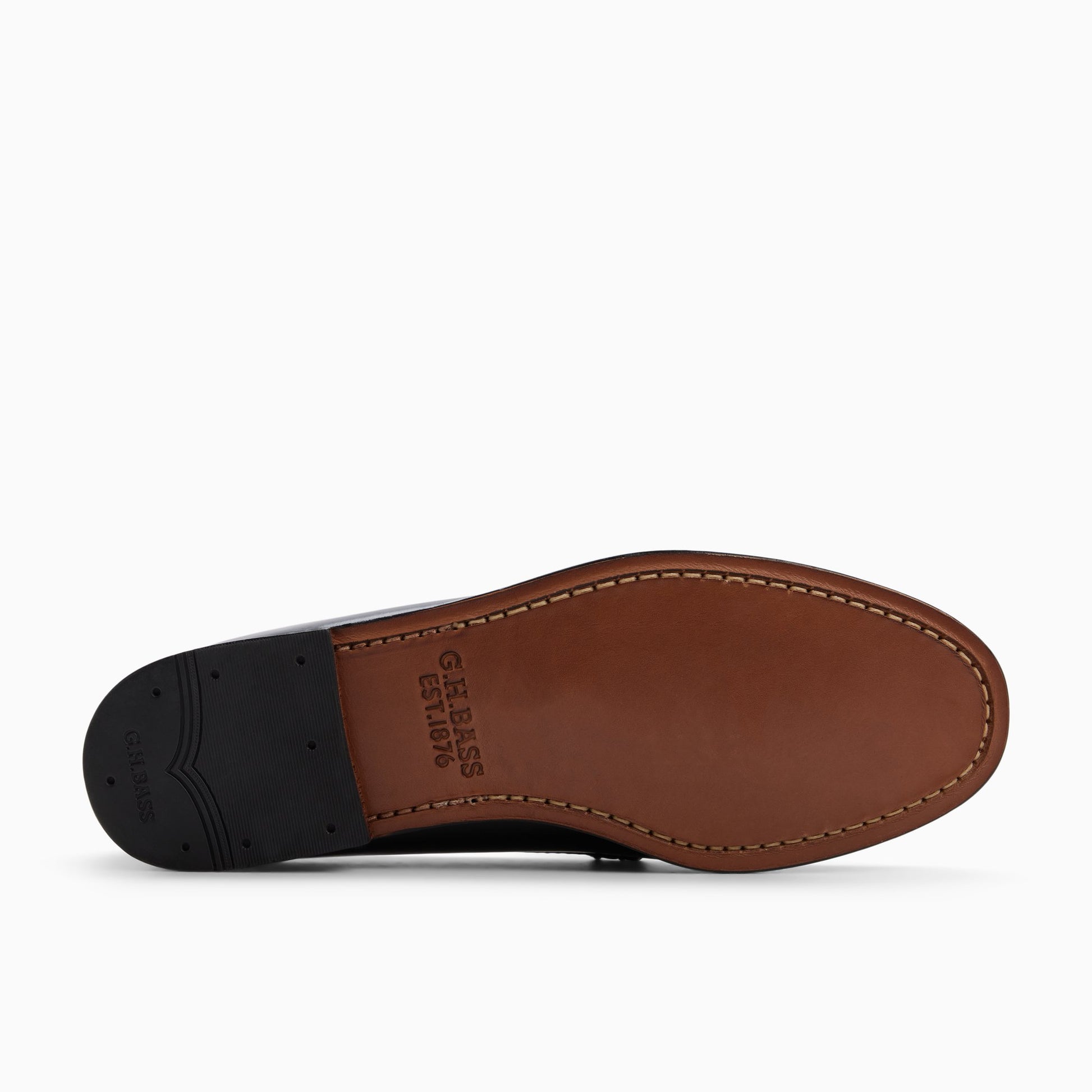 Close-up of the Black Mens Larson Weejuns® Venetian Loafer Venetian Loafers