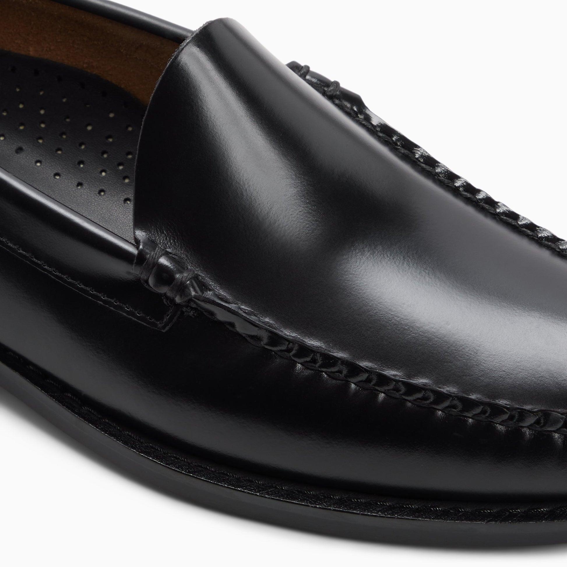 Top-down view of the Black Mens Larson Weejuns® Venetian Loafer Venetian Loafers