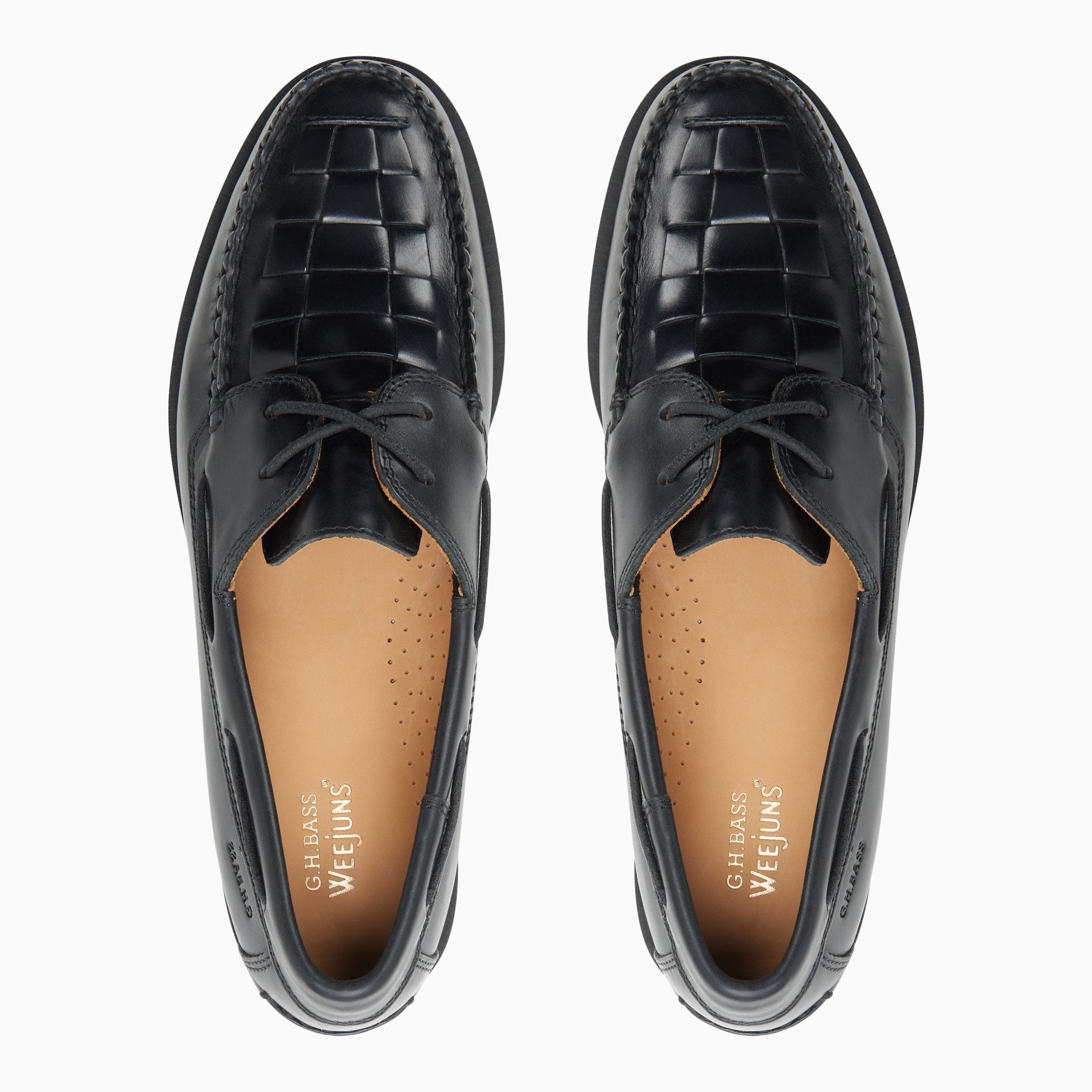 G.H. BASS WEEJUNS for SHIPS ローファー Men's Greenwich Weejuns® Boat Shoe Black | G.H. Bass