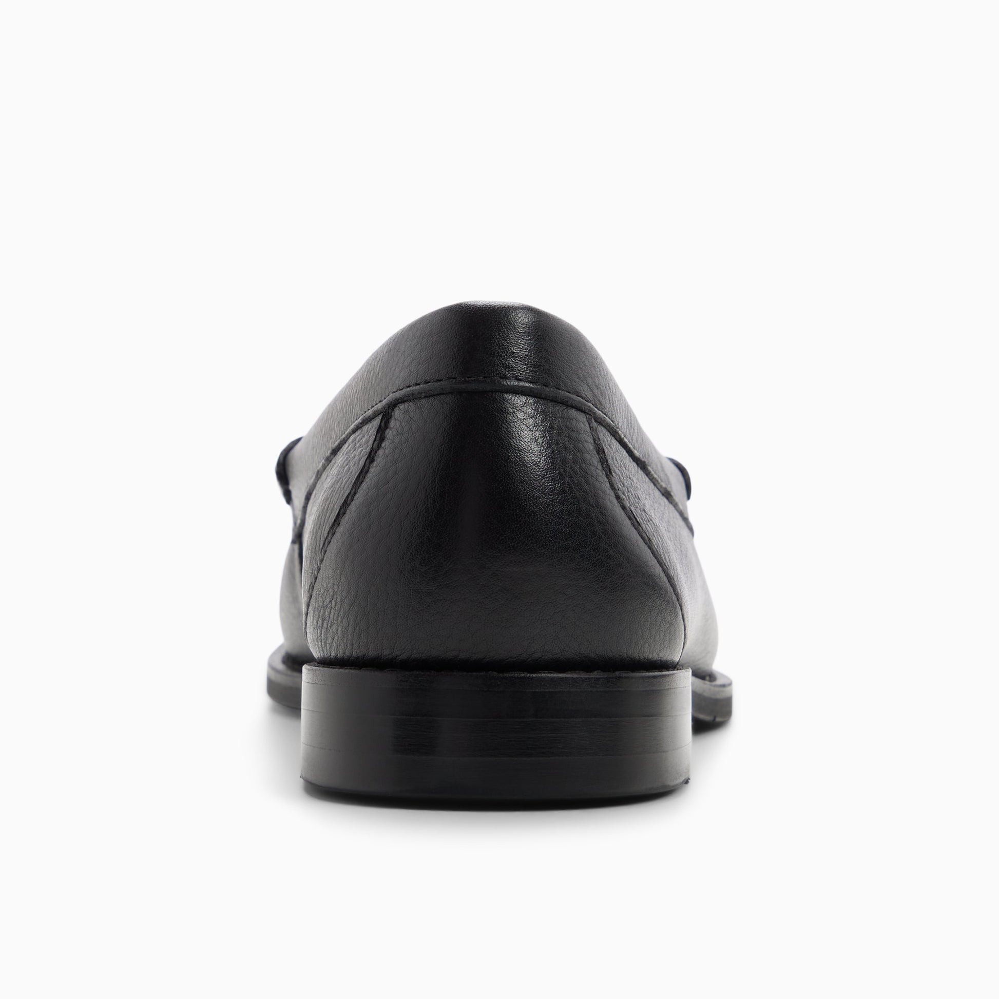 Side view of Open black Mens Berkeley Penny Loafer Penny Loafers