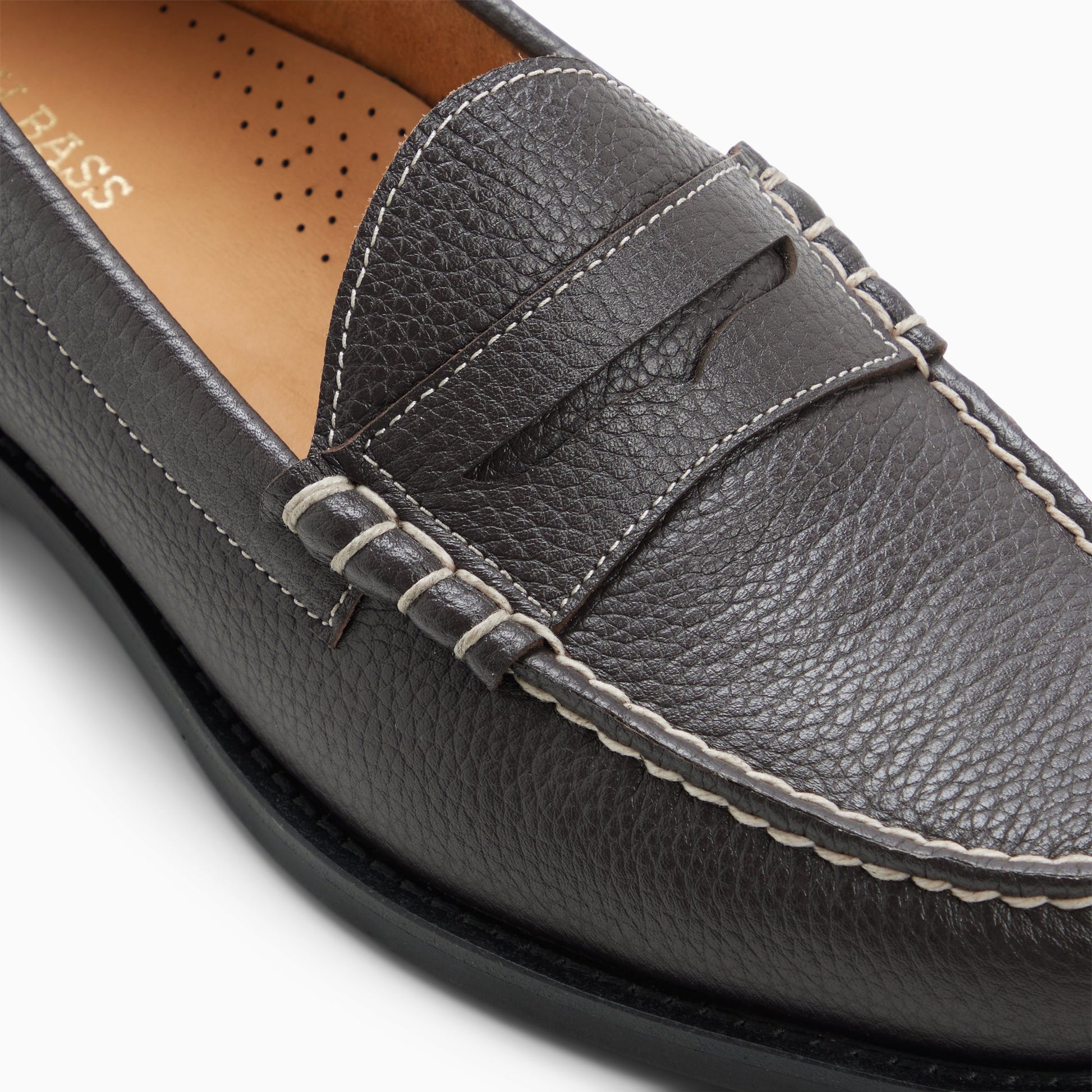 Top-down view of the Dark brown Mens Berkeley Penny Loafer Penny Loafers