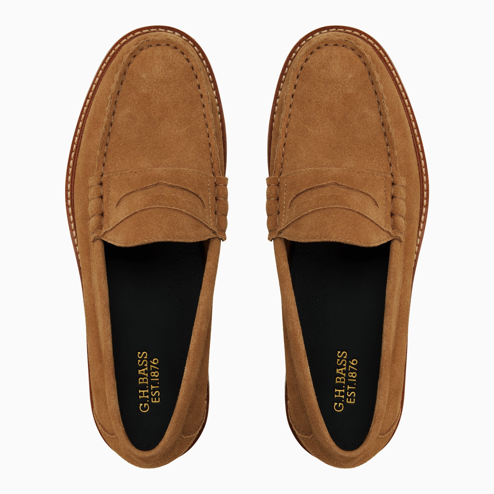 ghbass ローファー UK 8 EU 42 US 9 27cm フォーマル Mens Hartford Lug Penny Loafer Light brown | G.H. Bass