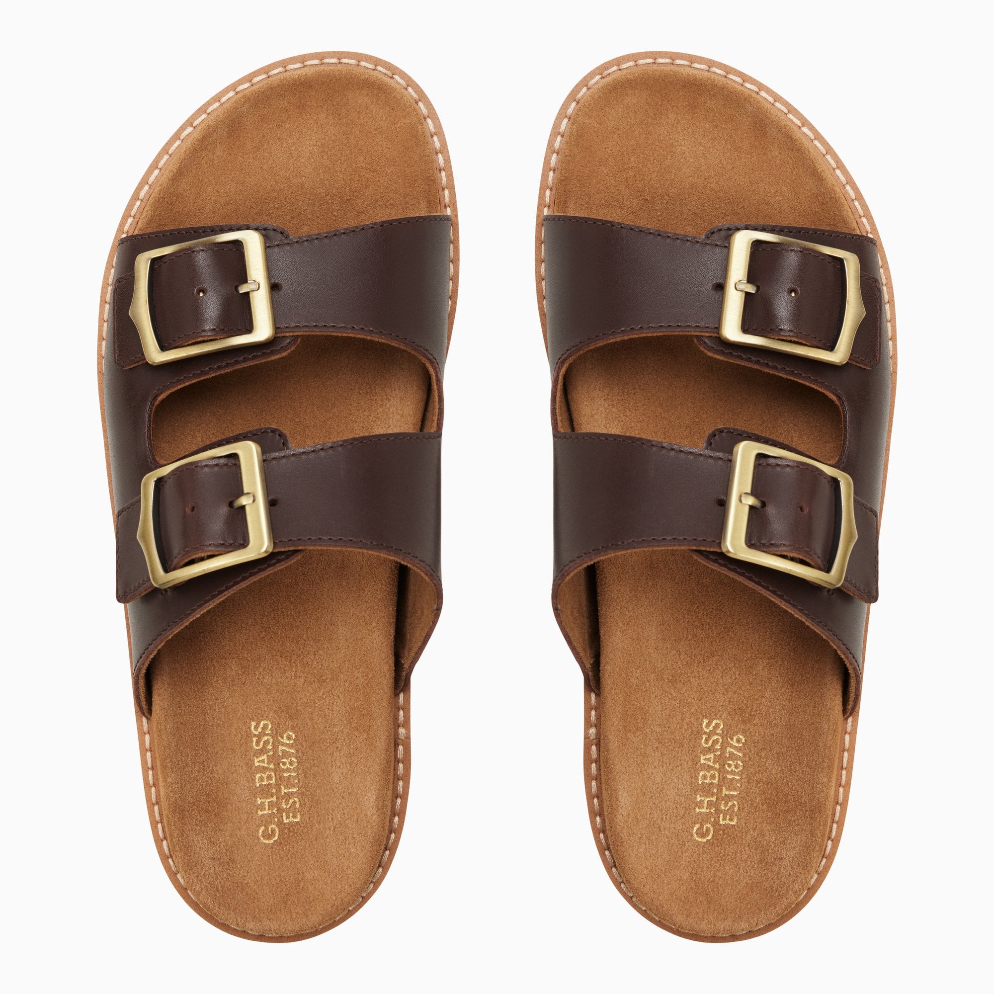 Men's Meridian Double Strap Sandal Dark brown | G.H. Bass – G.H.BASS