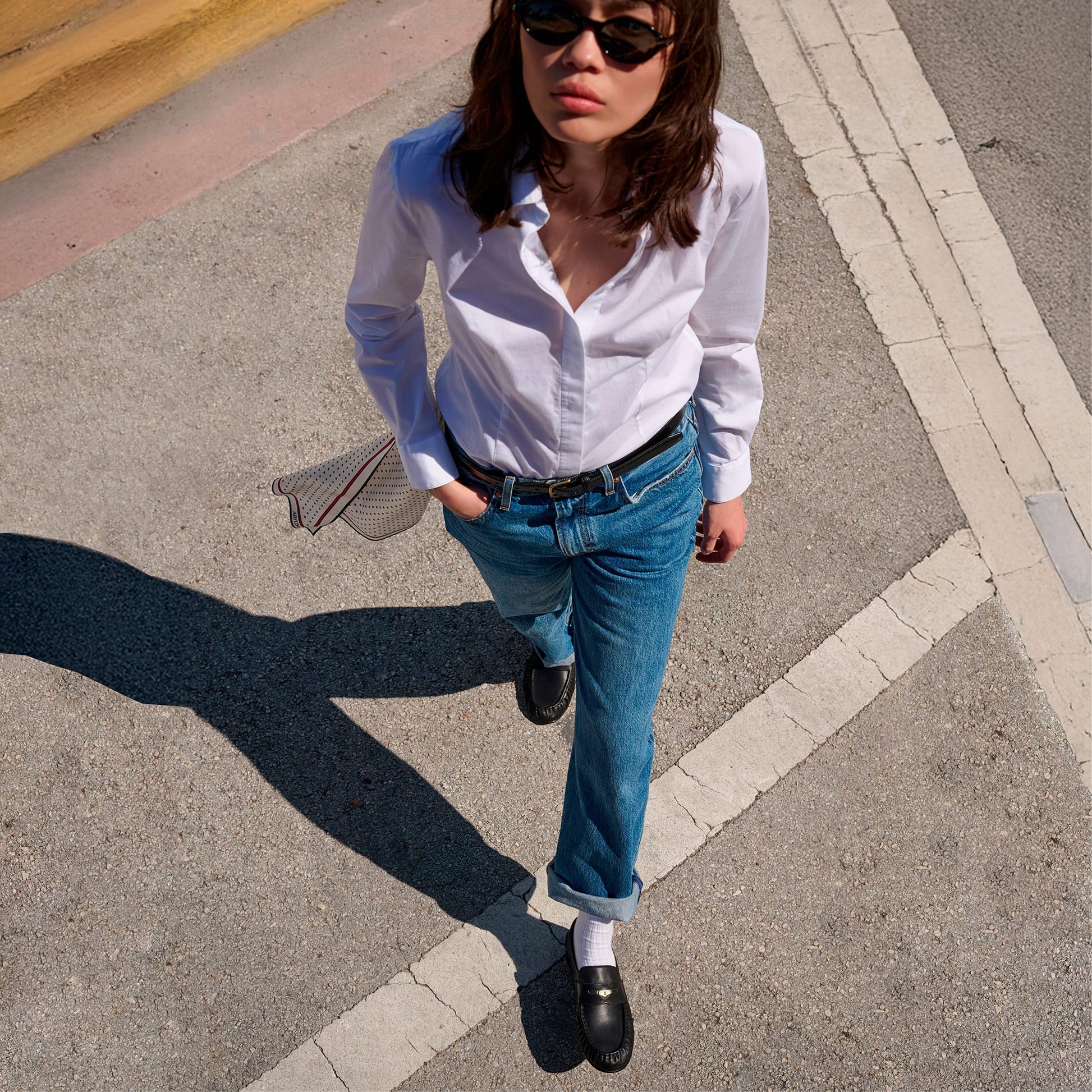 Product media for Womens G.H.BASS x Aritzia Spence Coin Penny Loafer