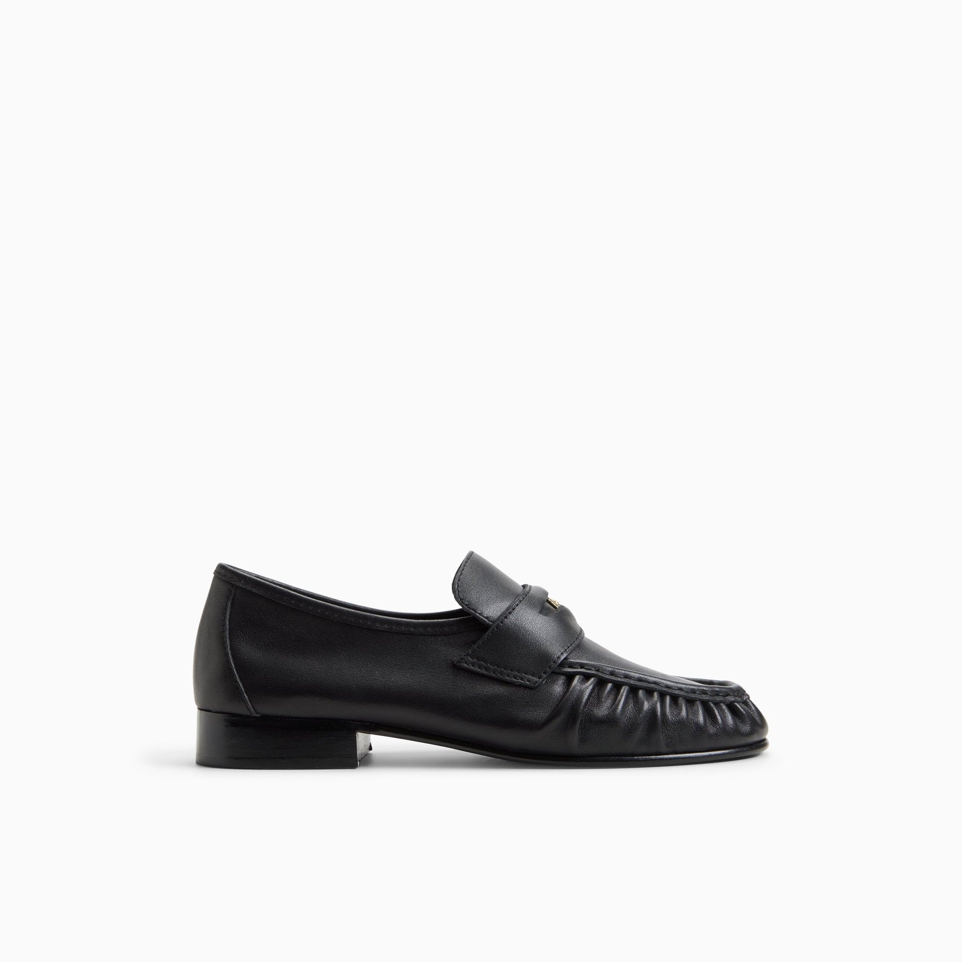 Main View of Black Womens G.H.BASS x Aritzia Spence Coin Penny Loafer Penny Loafers for Womens
