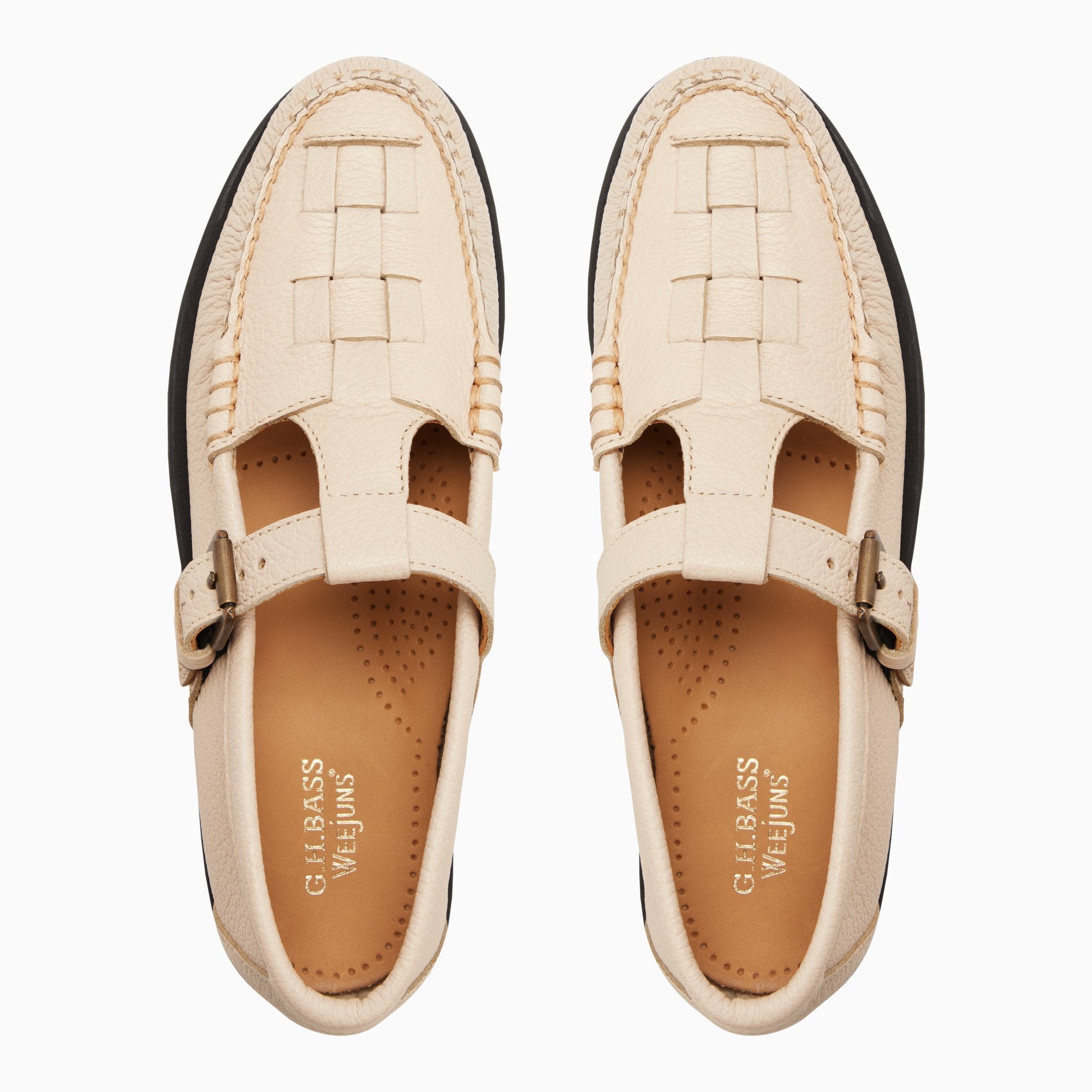 Womens Mary Jane Fisherman Super Lug Offwhite | G.H. Bass