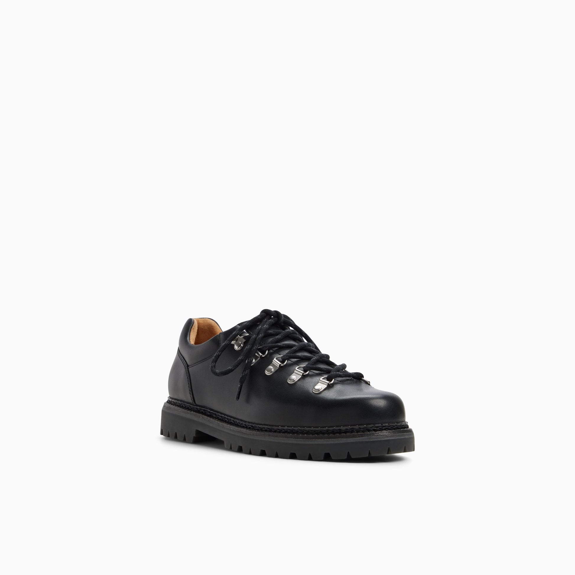 Three-quarter angle of Black Men's 1876 Low Hiker Lace-Up Lace-Ups's back side