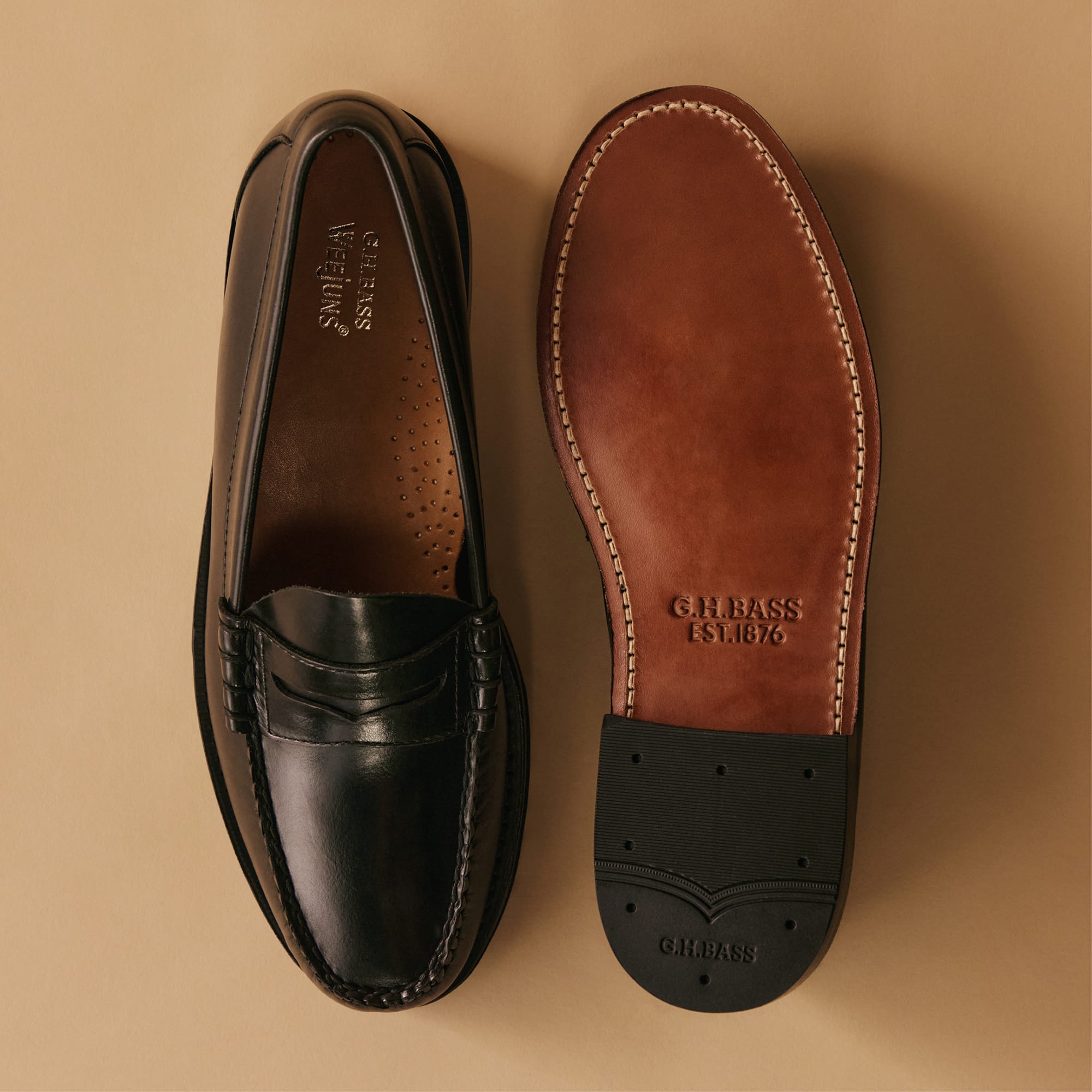 Men's Larson Heritage Weejuns® Penny Loafer Open black | G.H. Bass