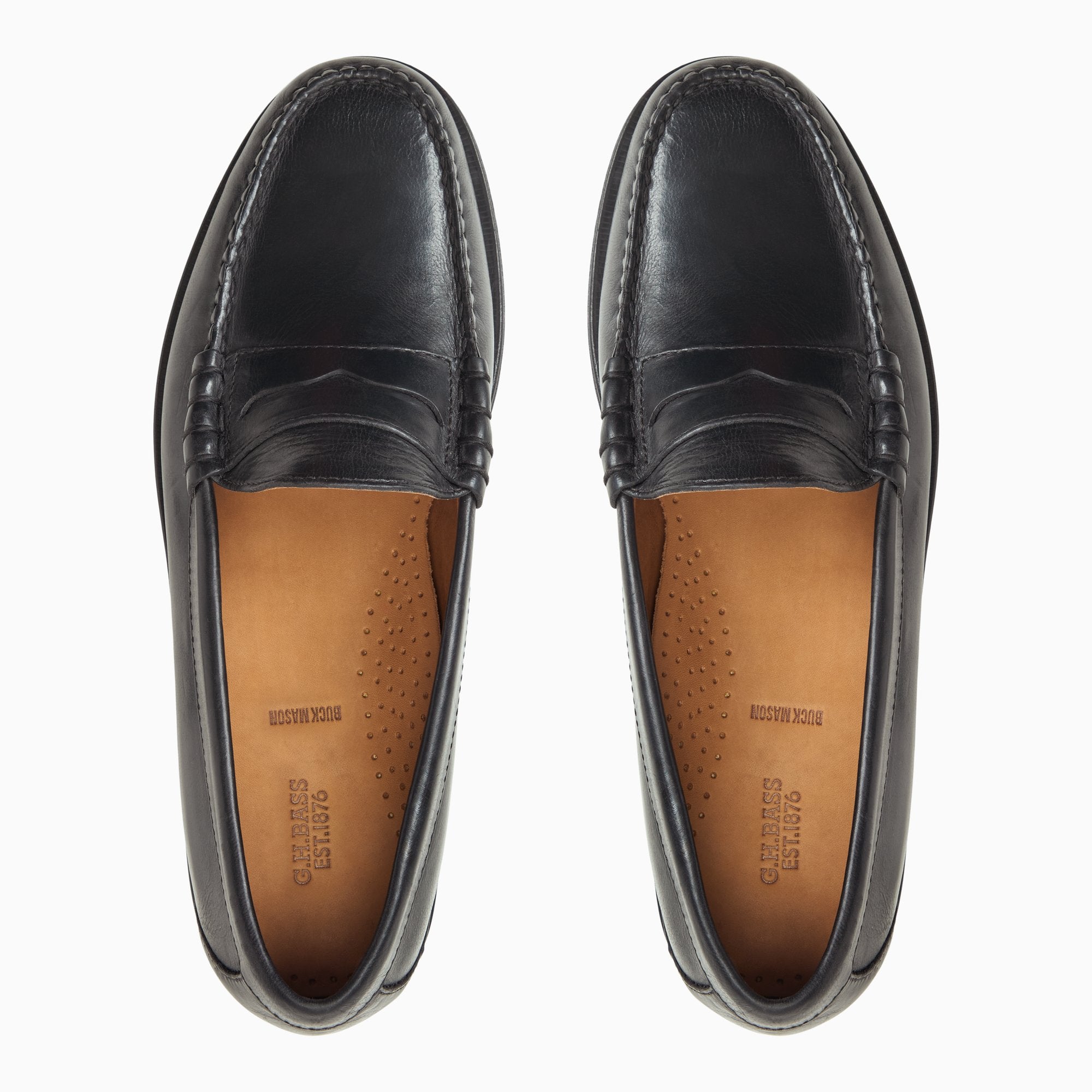 G.H.BASS for Buck Mason - Larson Weejuns® Loafer Black | G.H. Bass
