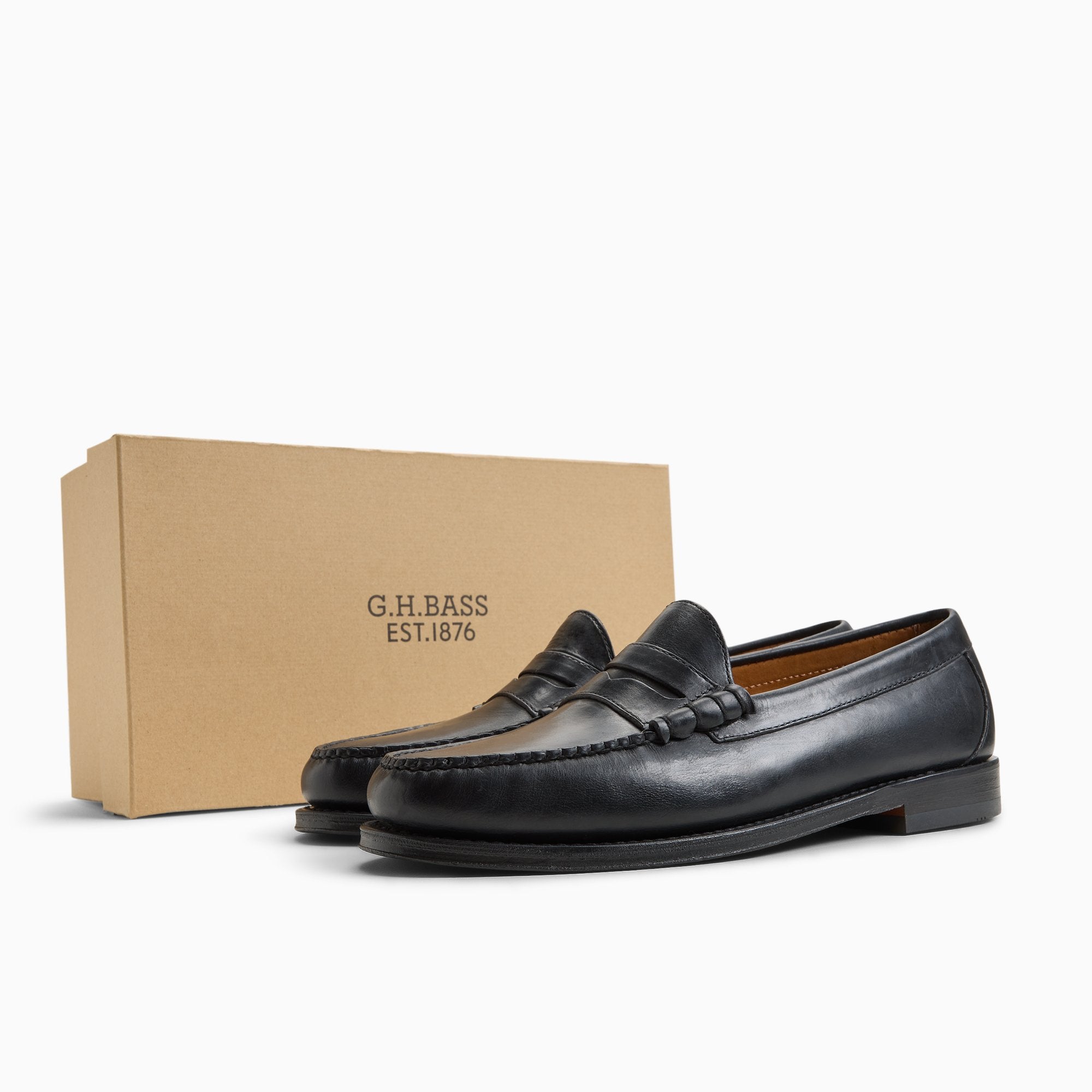 G.H.BASS for Buck Mason - Larson Weejuns® Loafer Black | G.H. Bass