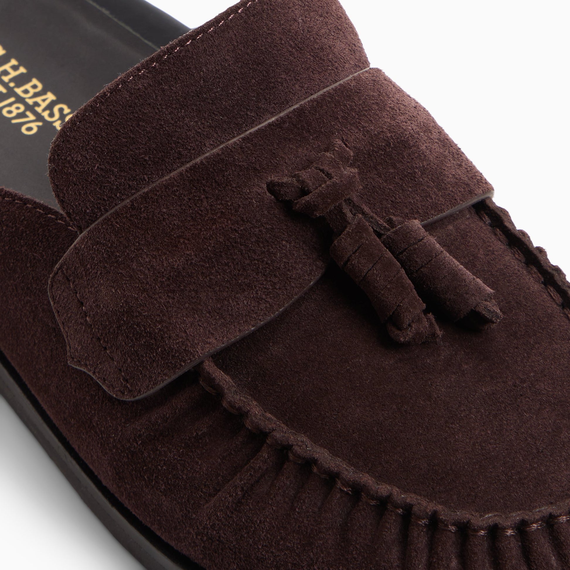 Top-down view of the Dark choco Women's Sybil Mule Clogs &amp; Mules