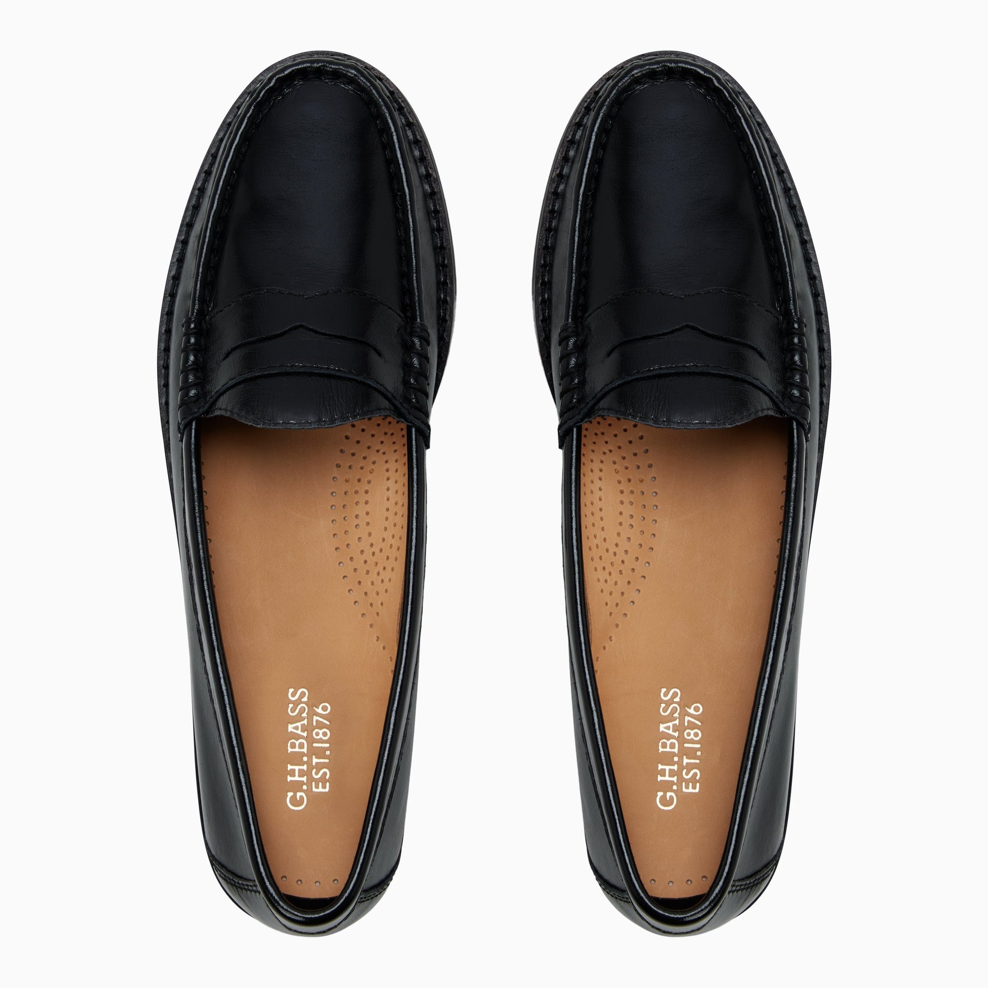 Three-quarter angle of Other black Womens Blythe Penny Loafer Penny Loafers's front side