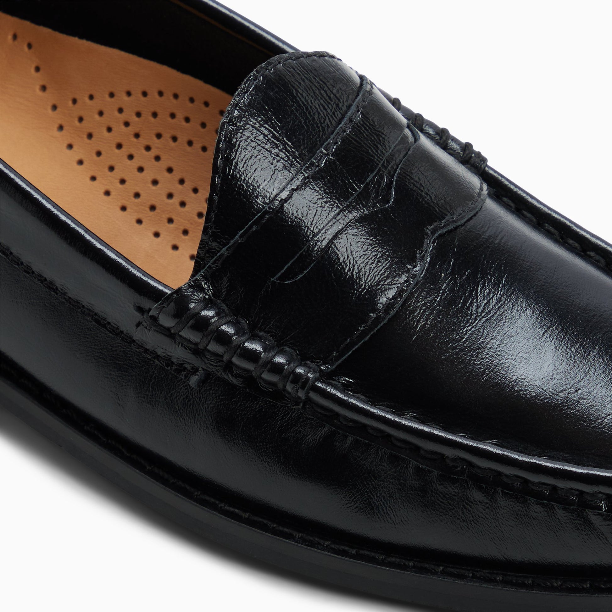 Top-down view of the Other black Womens Blythe Penny Loafer Penny Loafers