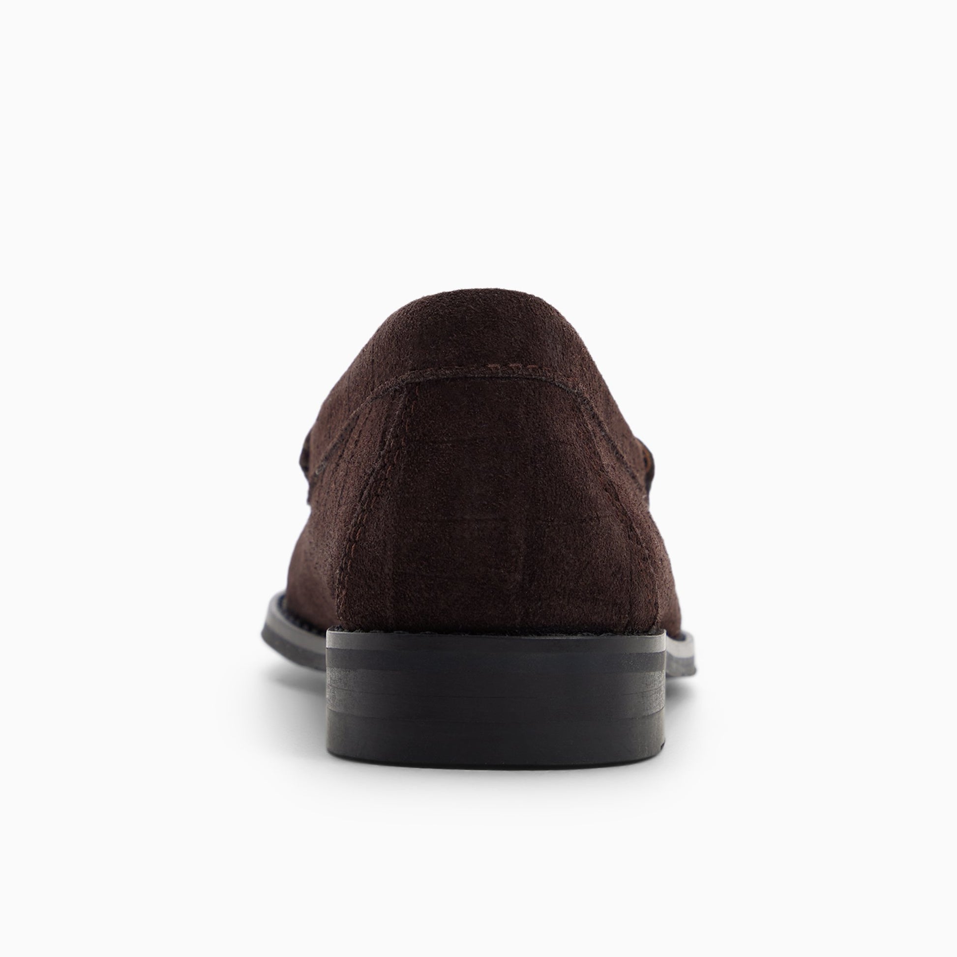 Side view of Dark choco Womens Blythe Penny Loafer Penny Loafers