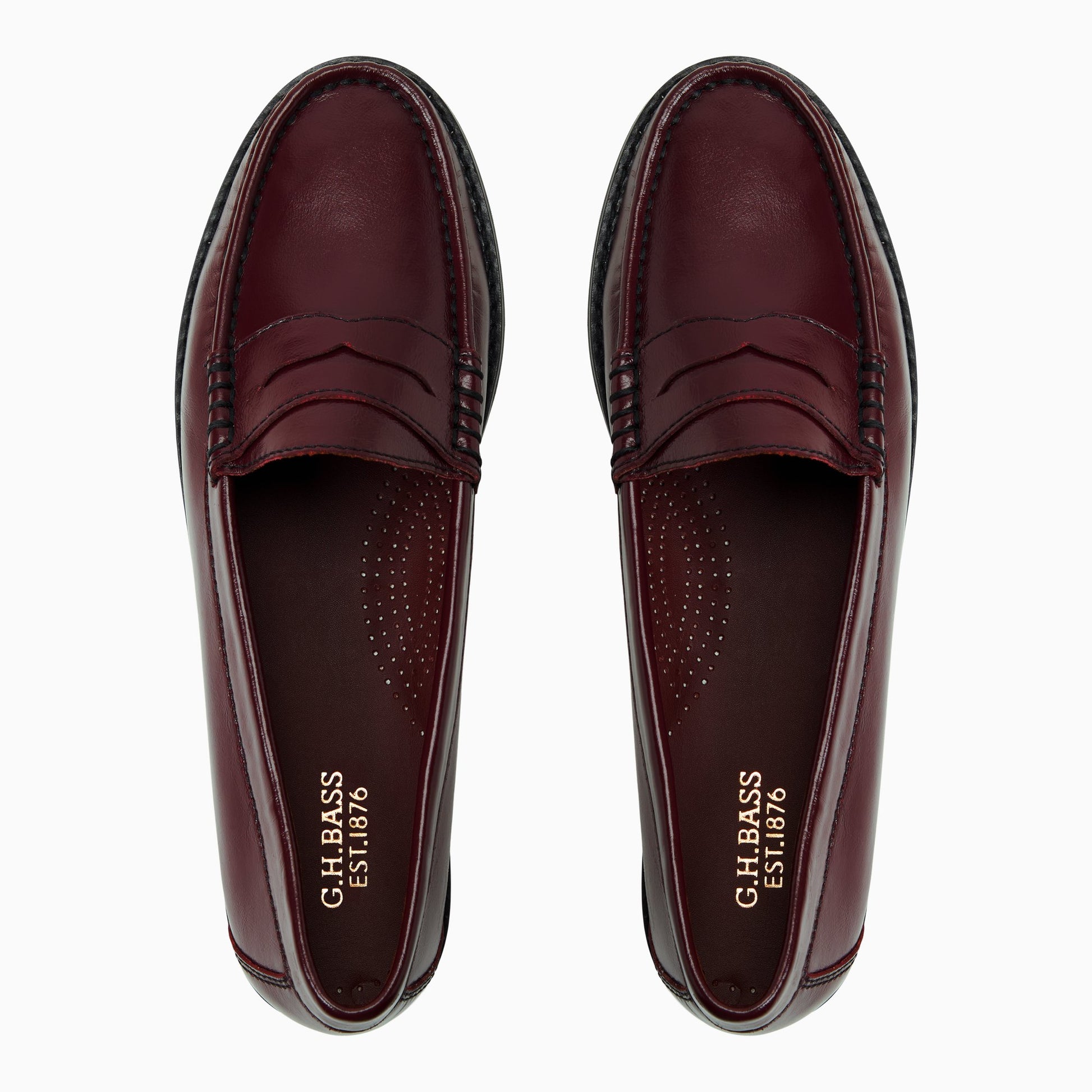 Three-quarter angle of Bordo Womens Blythe Penny Loafer Penny Loafers's front side