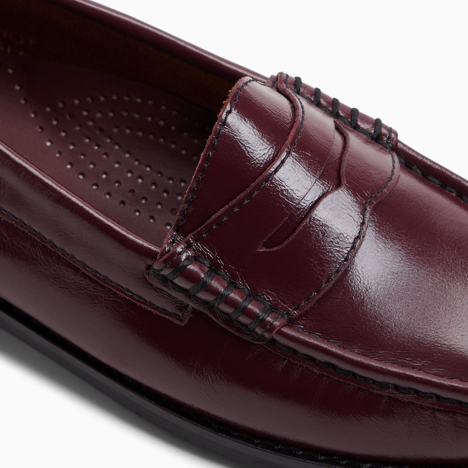 Top-down view of the Bordo Womens Blythe Penny Loafer Penny Loafers